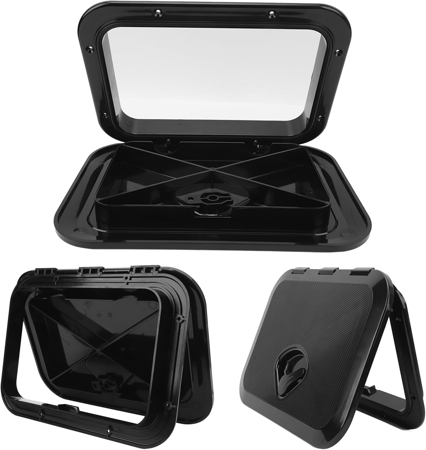 Marine Access Hatch - Marine Boat Deck Hatch - Boat Hatch Lid Deck Access Hatch & Lid - 10-5/8 X 14-3/4 / 270Mm X 375Mm - Opening Clearance: 7-1/2 X 11-1/2