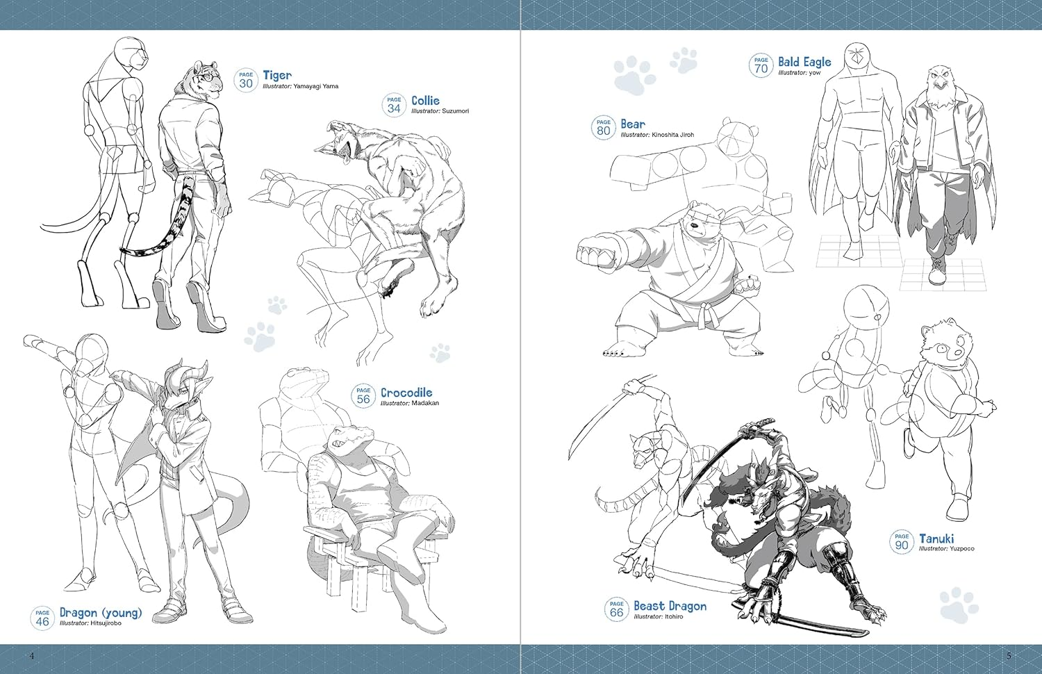 The Ultimate Guide to Drawing Manga Action Furries: Create Your Own Anthropomorphic Fantasy Characters: Lessons from 14 Leading Japanese Illustrators (With over 1,000 Illustrations) image number 1