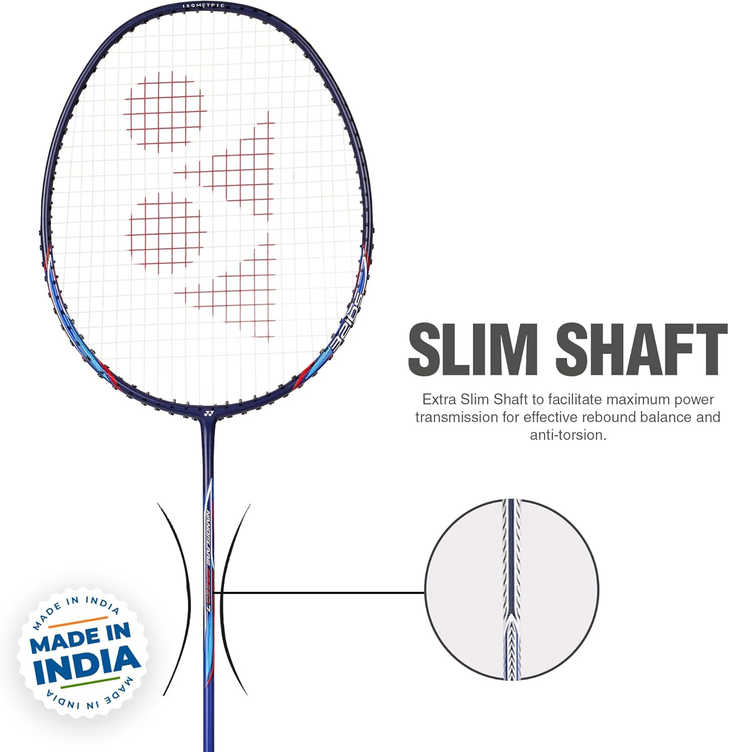 YONEX Badminton Racquet NANOFLARE Speed 7 Blue G4 4U image number 2