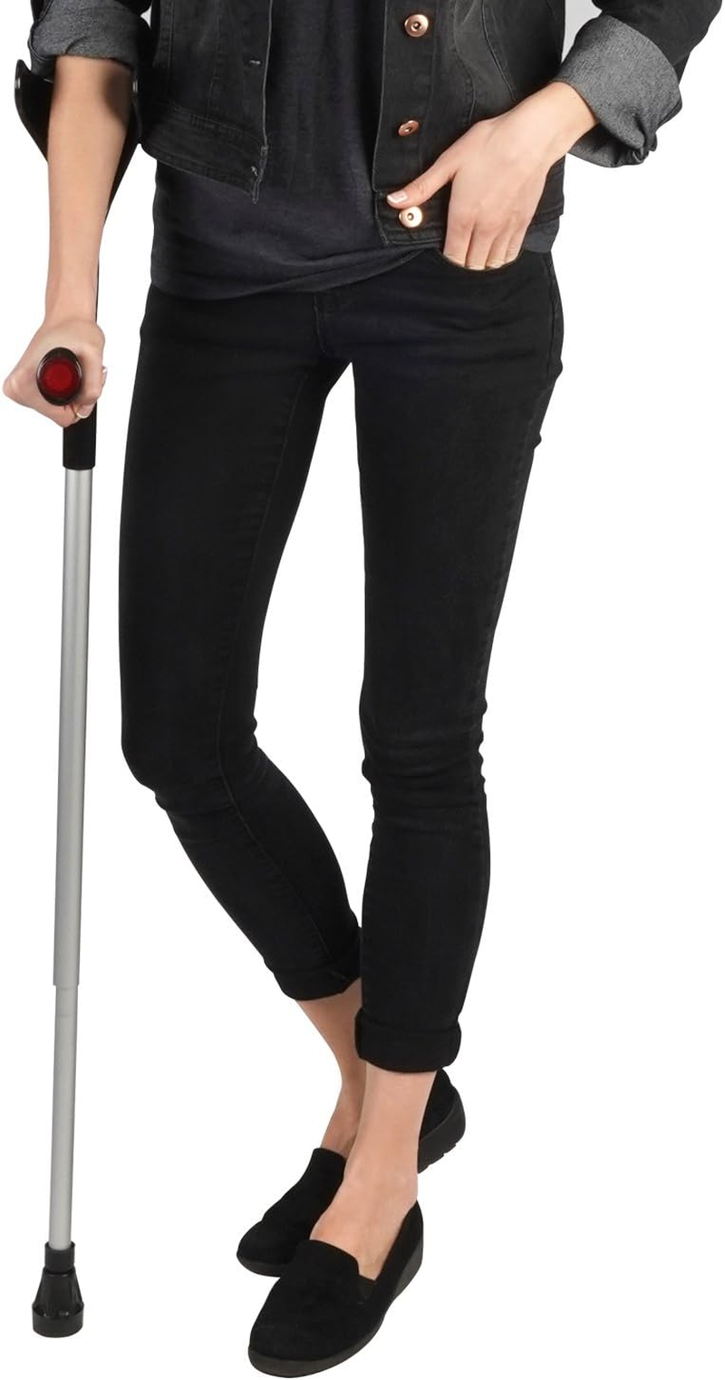 Soles Aluminum Forearm Crutch (SLS806BL) - Black image number 6