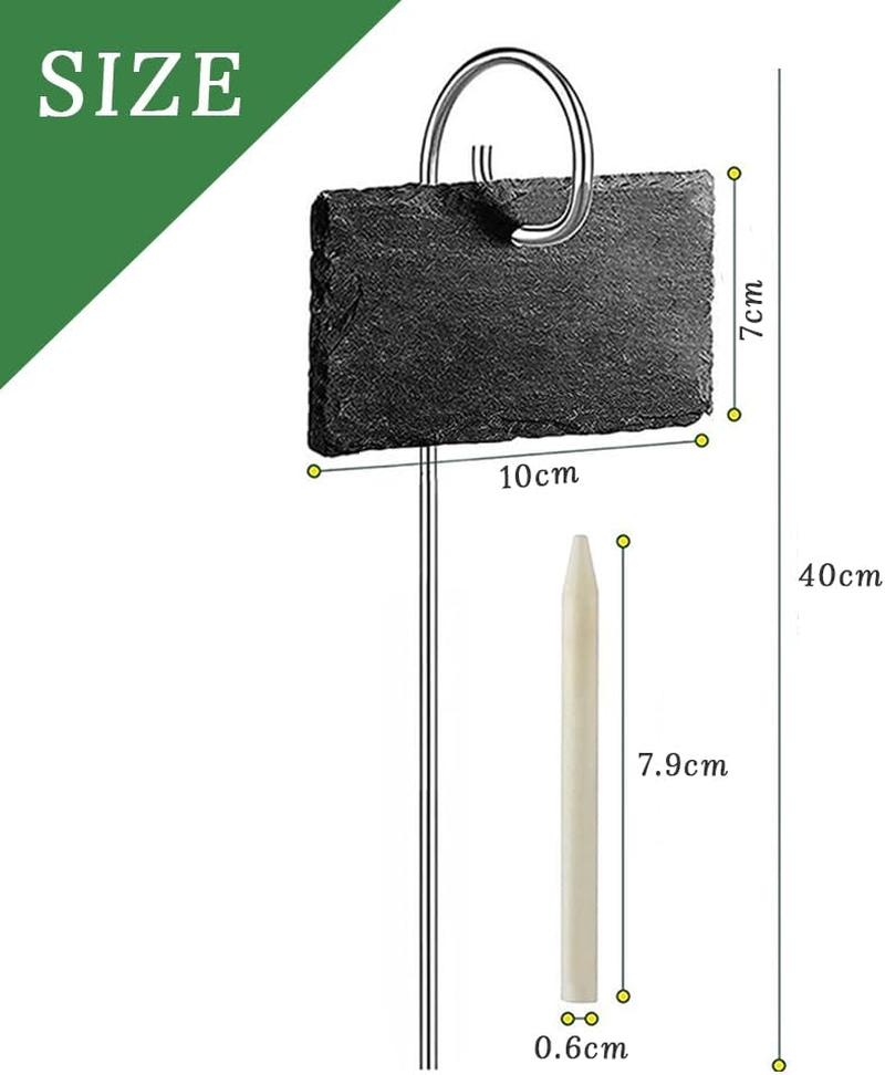 Plant Labels,Nursery Stake Tags Marker,Fruit Tree Labels,Weatherproof Reusable,With Stainless Steel Metal Rod,For Flowers,Herbs,Vegetables,Nursery,Garden Potting image number 4