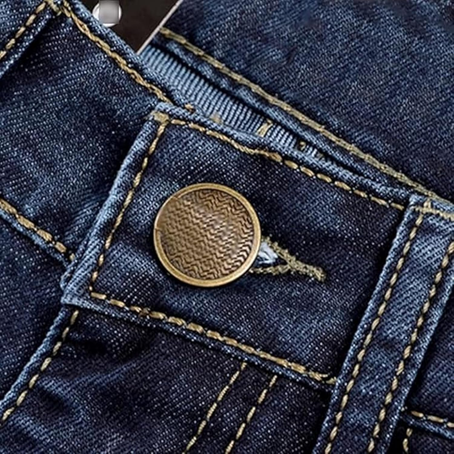 Men'S Classic Relaxed Fit Jean Lightweight Straight Leg Washed Denim Jeans Retro Distressed Loose Fit Jean Pants image number 6