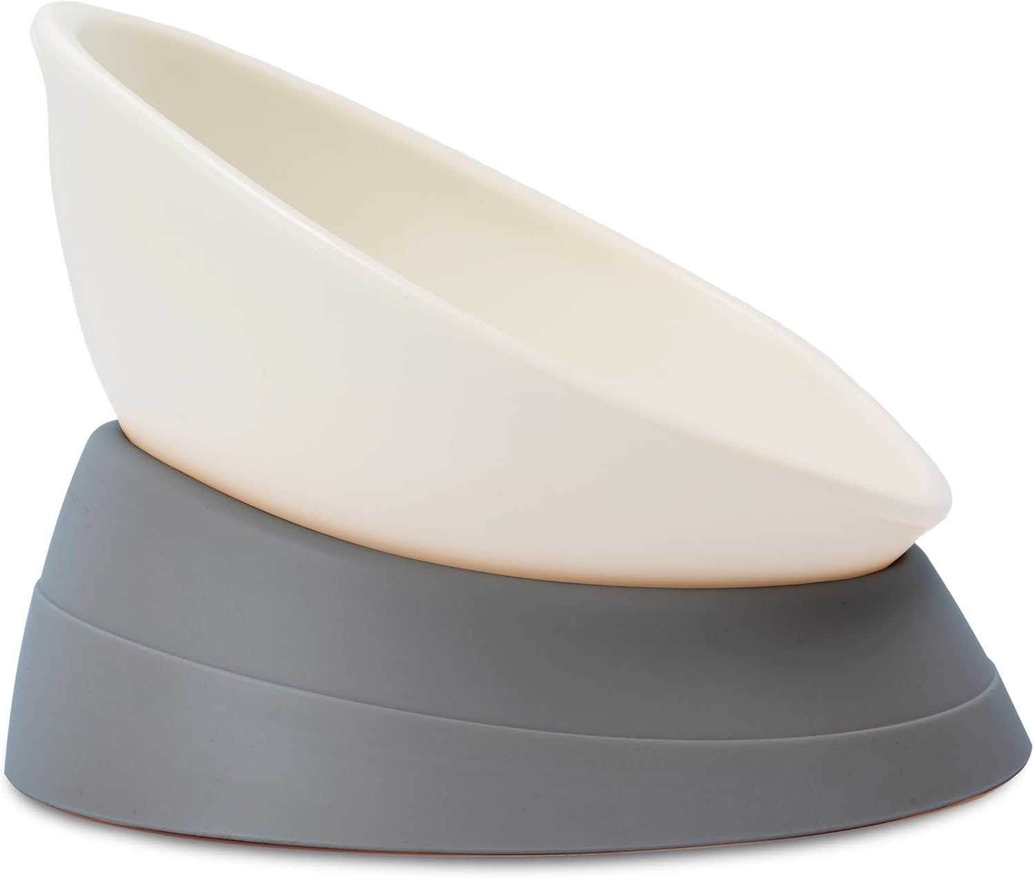 French Bulldog Food Bowl- Slanted Tilted Pug Food Water Bowl,Cat Bowl- Feeder for Frenchie/Shih Tzu/Flat Faced Small Dogs/Puppies/Cats (Green, 2 Cup) image number 2