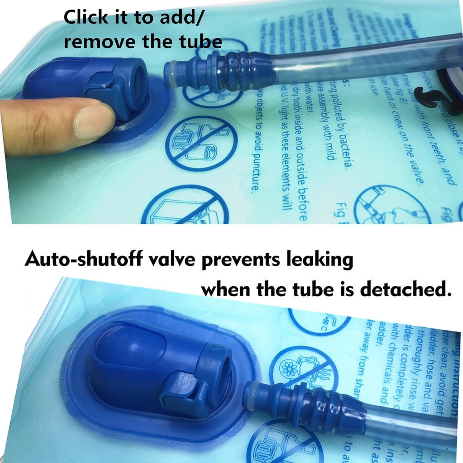 Hydration Bladder Water Bladder Leak Proof Water Reservoir,Bpa Free Hydration Pack Replacement,Sports Travel Reservoir Hydration Bag Pack Hiking,Outdoor image number 5