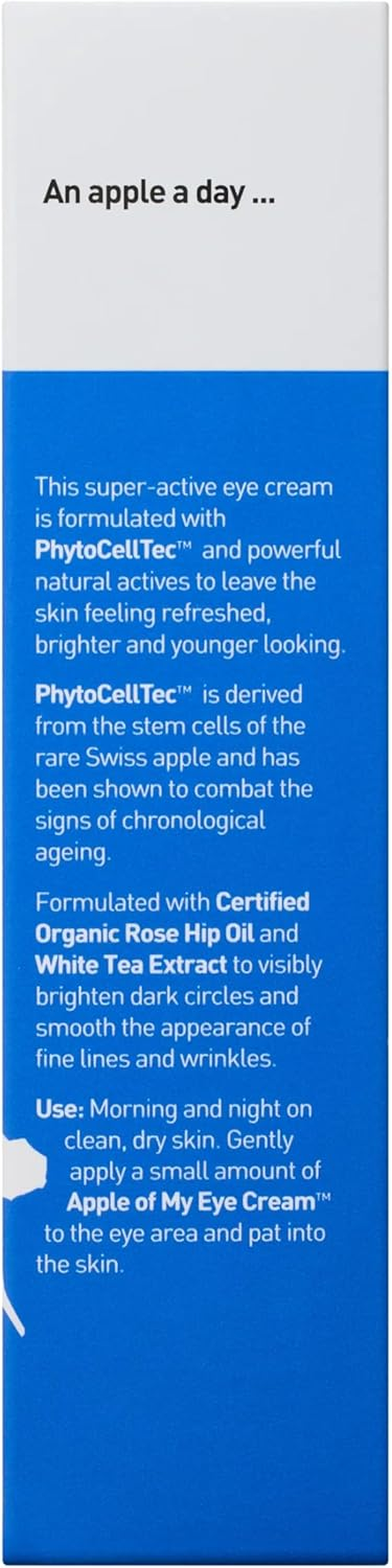 Kosmea Apple of My Eye Cream 15Ml &ndash; Natural Eye Cream with Apple Stem Cell Technology, Rosehip Oil & White Tea Extract &ndash; for Brightening & Hydration image number 1