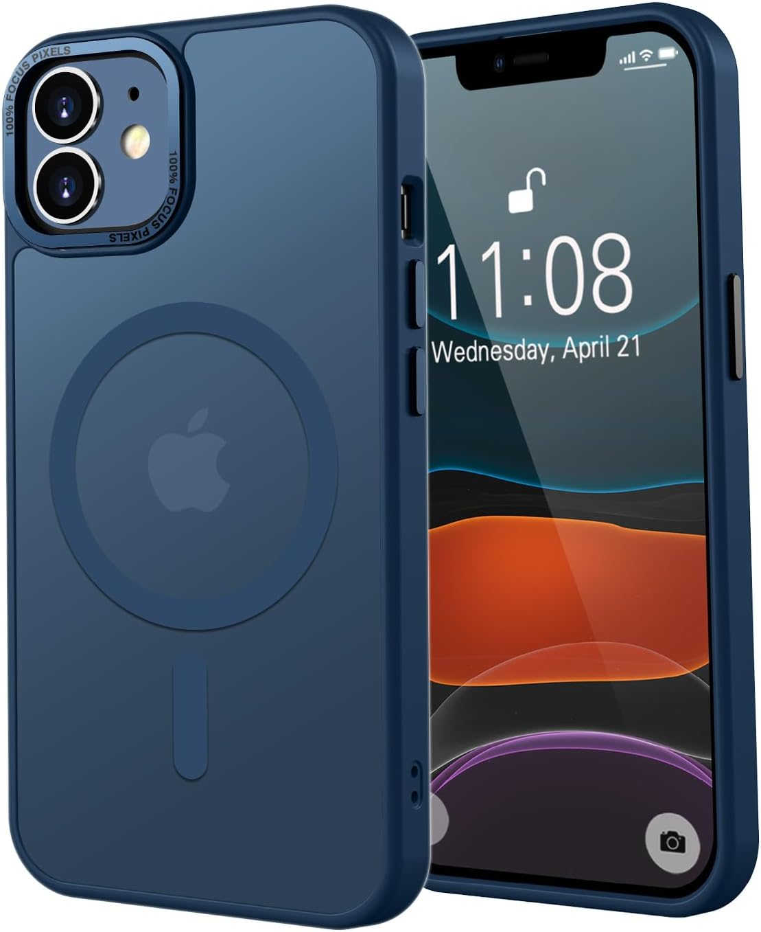 KPPIT Magnetic Case for Iphone 11 Pro 5.8 Inch (Compatible with Magsafe), Matte Translucent Mobile Phone Case for Iphone 11 Pro Case, Thin Cover, Shockproof, Scratch-Resistant Protective Case (Desert image number 3