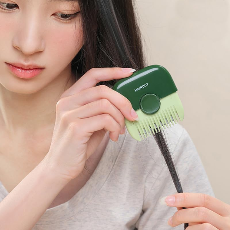 LAKYMIE Thinning Knife Comb Hair Trimmer Double Sided Hair Thinning Comb Thinning Comb with Cover Portable for Cutting Styling Hairdresser image number 1