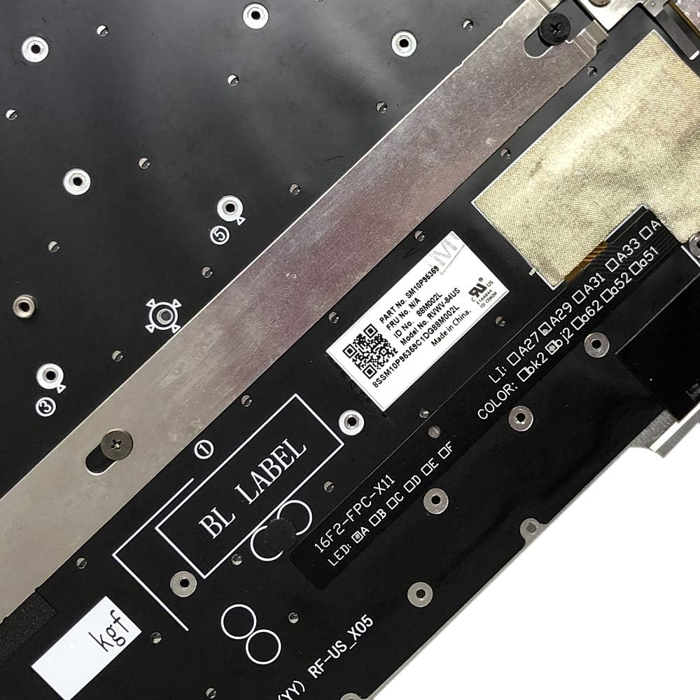 Gintai Backlit Keyboard Replacement for Lenovo Thinkpad X1 Yoga Gen 2Nd 3Rd (2017 2018) US 20JD/ 20JE/ 20JF/ 20JG 01HY919 01HY959 01HY879 01HY839 01HY808 SM10P95387AF SM10M29010AF image number 3