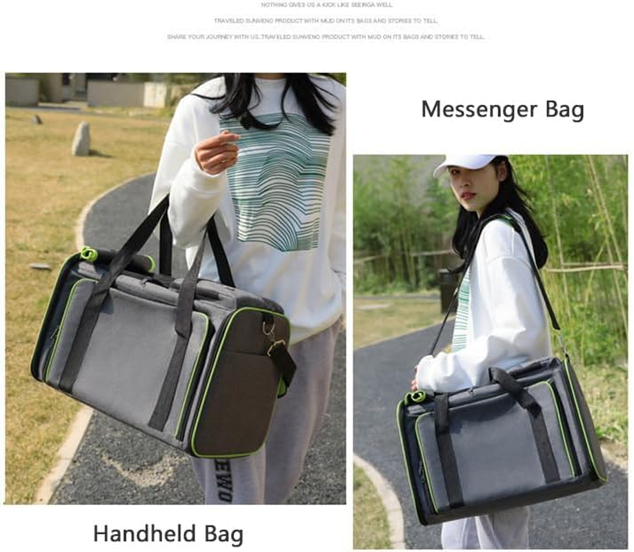 2 Sides Travel Expandable Pet Carrier Bag (Large), Airline Approved Soft-Sided Cat Carrier with Pad & Pocket & Removable Shoulder Strap image number 3