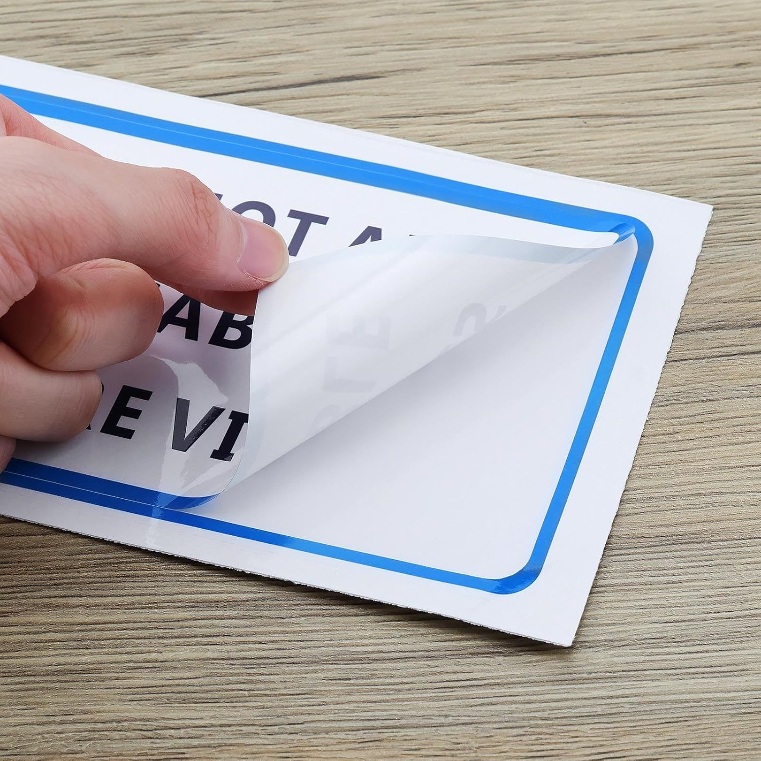 LT Easiyl 5PCS Warning Sign NOT All Disabilities Are Visible Sticker Large Sticker 90Mm X 200Mm for Transport and Public Safety Disabled Car Stickers image number 4