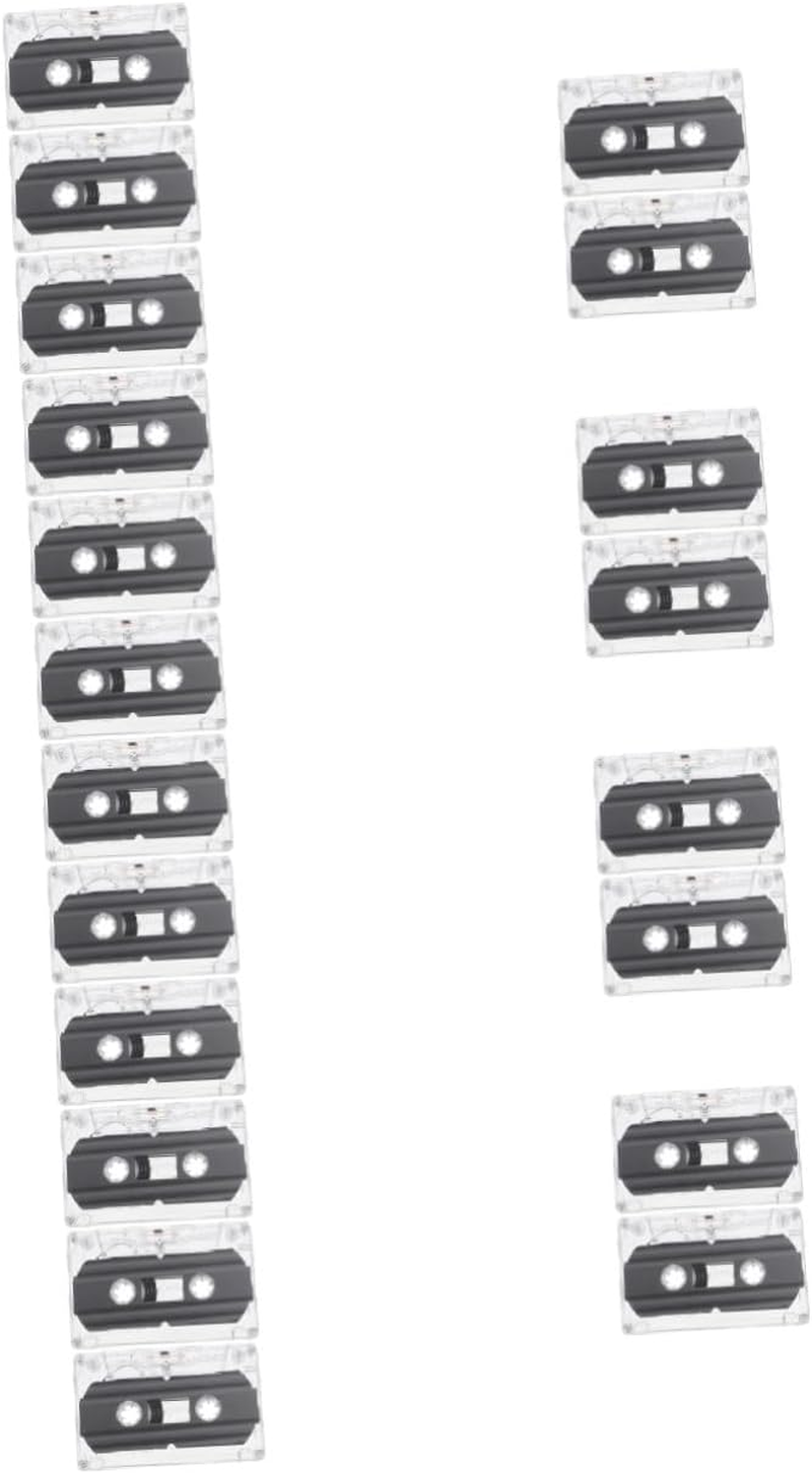 Jojofuny 20Pcs Blank Cassette Tapes for Audio Recording Vintage Music Storage Easy to Use Fun Retro Design for Creative Projects image number 5