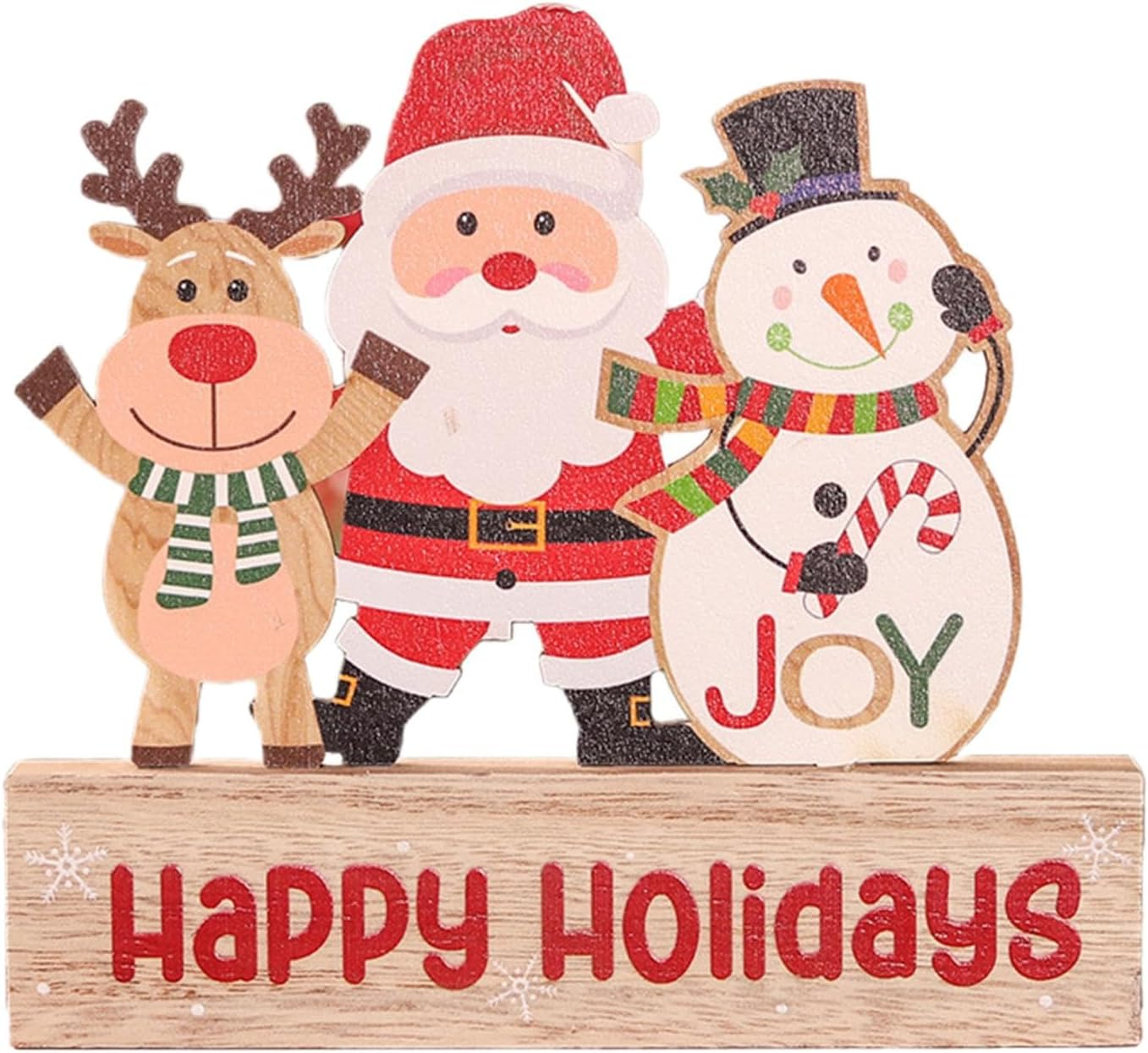 Wooden Table Top Christmas Decorations,Christmas Desk Decorations - Christmas Tabletop Signs, Christmas Tabletop Decoration, Elk image number 3