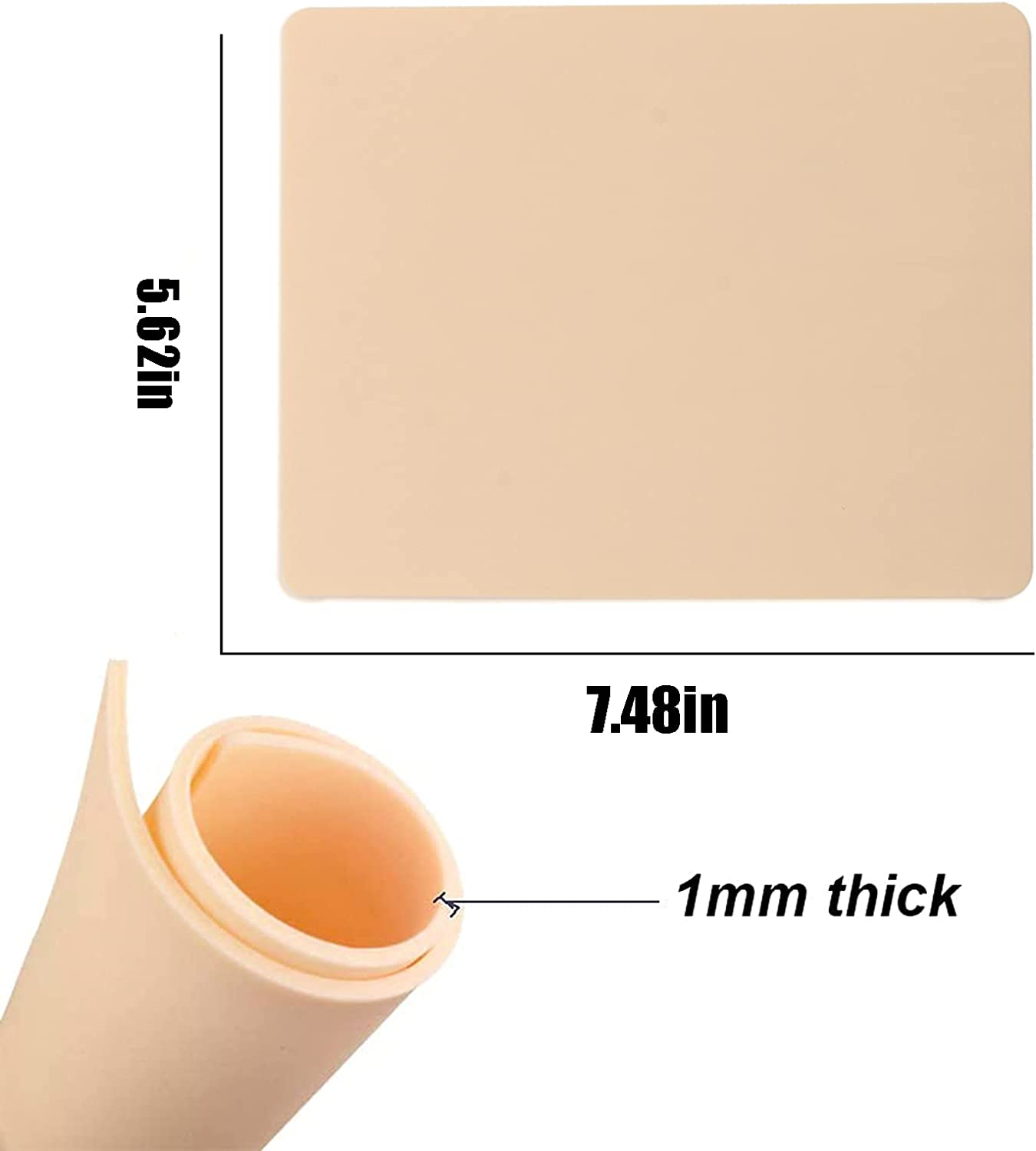 Rayyl Tattoo Practice Skin Transfer Paper Tool Kit - 66Pcs Include Tattoo Fake Skins with Transfer Paper Machine Pen Covers and Ink Cups Grip Tapes Tool Kit for Beginners & Artists image number 4