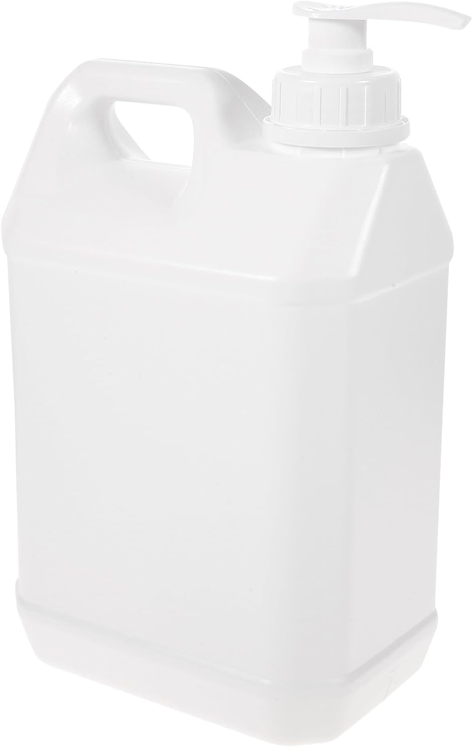 Sewroro Large Capacity 2.5L Refillable Pump Bottle for Cosmetics and Chemicals, White Plastic Dispenser Container with Leak-Proof Seal, Suitable for Bathroom and Personal Care Use image number 3
