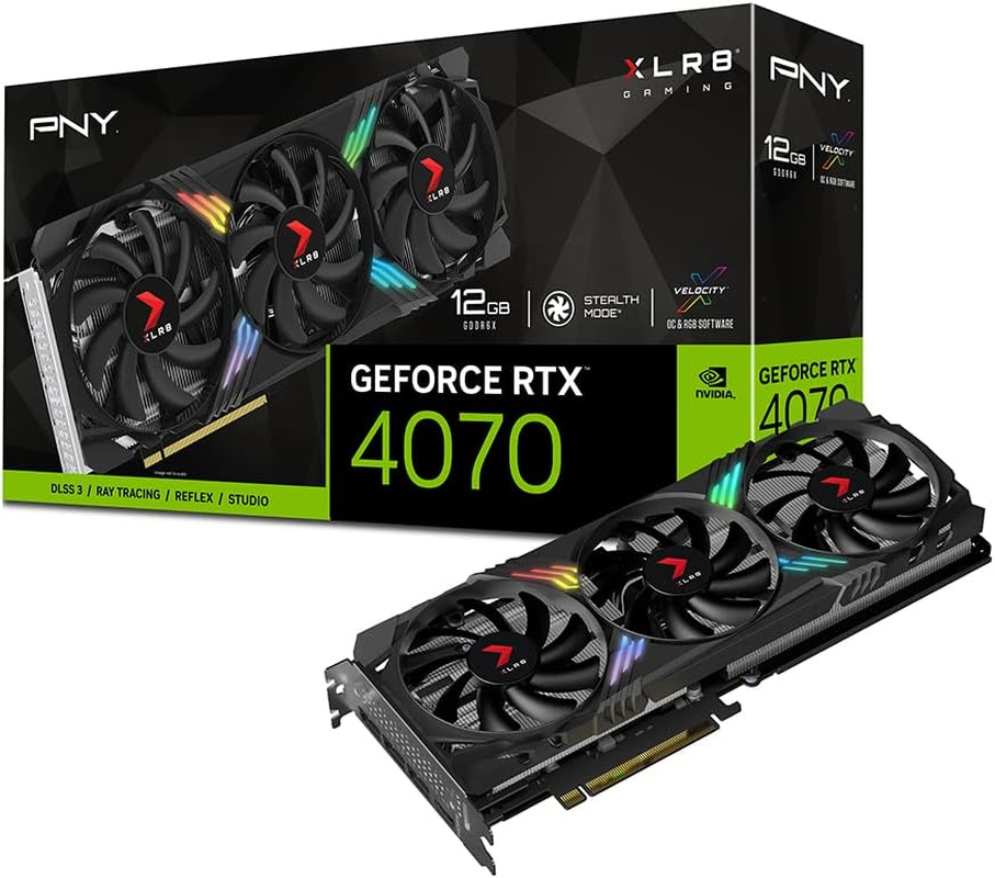 PNY Nvidia Geforce RTX 4060 8GB Verto Dual Fan DLSS 3 Graphics Cards image number 4