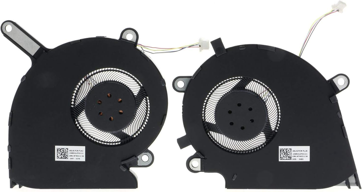 Replacement CPU & GPU Cooling Fan for Asus ROG G512LI G531GD G531GT G731GT DC 5V 0.5A FLLB FLKJ FMMN FMMP 13NR01L0T01111 13NR01L0T02111 image number 2