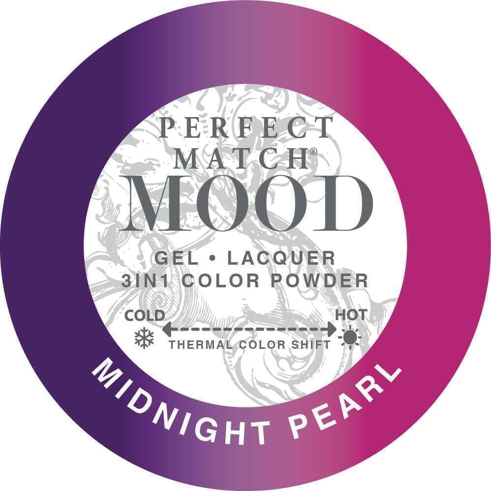 Perfect Match Mood Acrylic SNS Dip Dipping Powder - PMMCP07 Midnight Pearl 42G image number 2