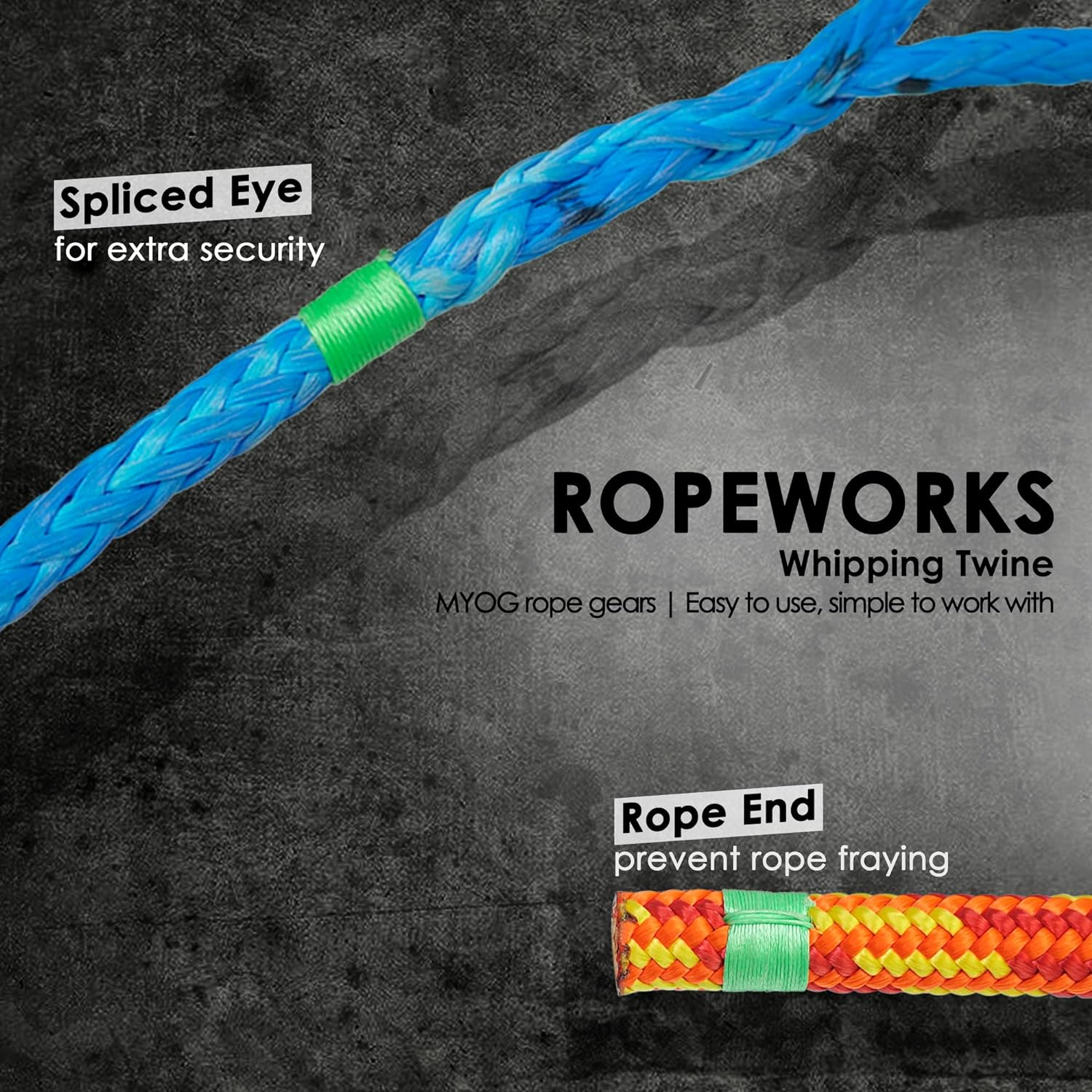 Emma Kites 200~5500Lb 100% UHMWPE Braided Polyethylene Cord Spool - Heavy Duty Low Stretch - Outdoor Utility Cord Kitesurfing String Boating Fishing Speargun Shooting Line Hammock image number 3