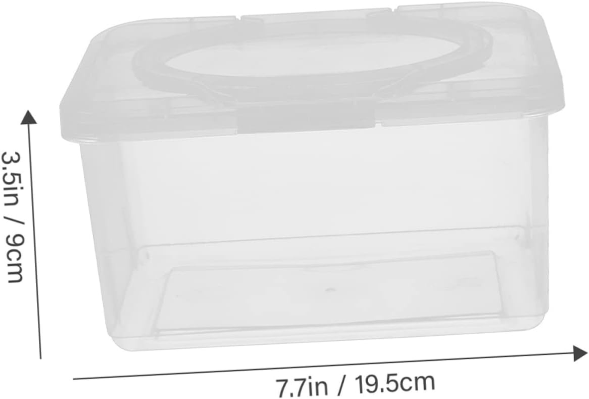 Ibasenice 2Pcs Cleansing Tissue Box Wipe Container Dispenser Reusable Wipes Container Cover for Bathroom Nursery Household image number 2