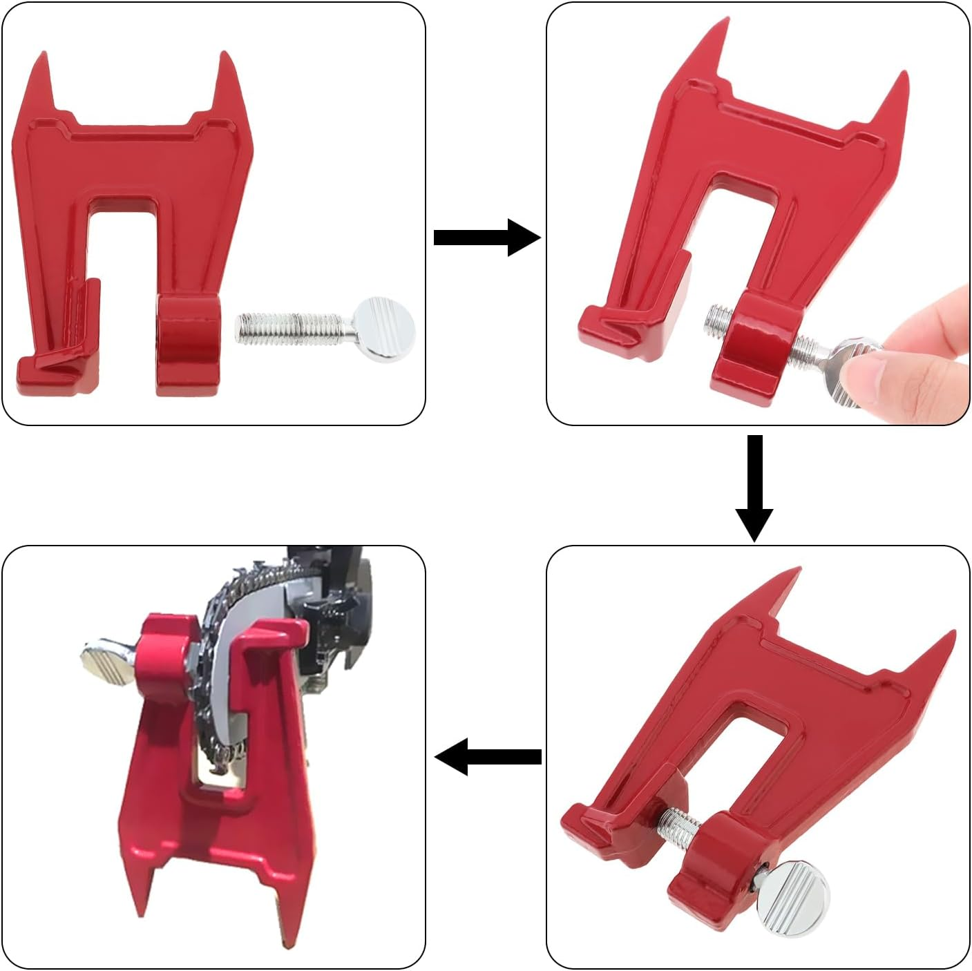 Windance Chainsaw Filing Vise, Chainsaw Stump Vise for Sharpening Saw Chain