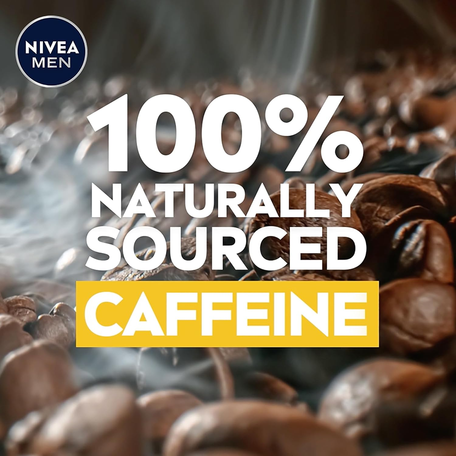 NIVEA MEN BOOST Shower Gel (500 Ml), Moisturising 3-In-1 Body Wash for Men with Naturally Sourced Caffeine, Revitalising NIVEA MEN Shower Gel