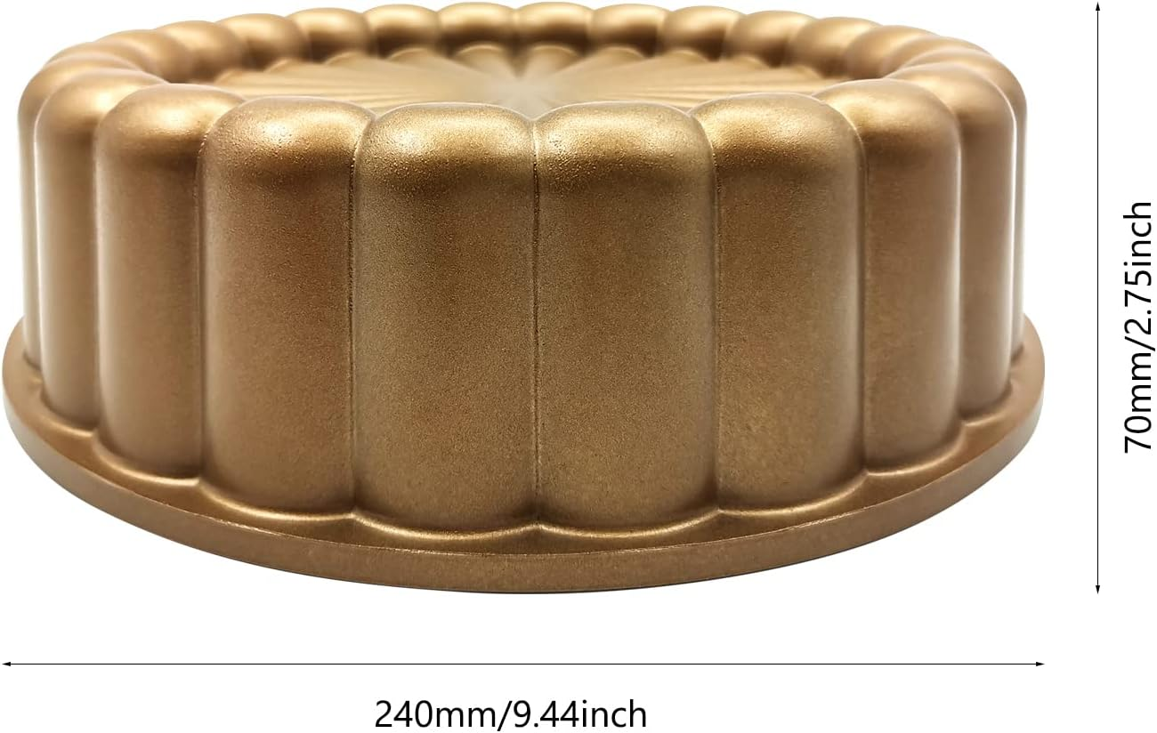 Charlotte Cake Mold, 9 Inch Cake Pan Aluminium Kitchen Accessories Decoration Christmas Wedding Valentine&rsquo;S 3D Charlotte Cake Pan (Flower Shape) image number 6