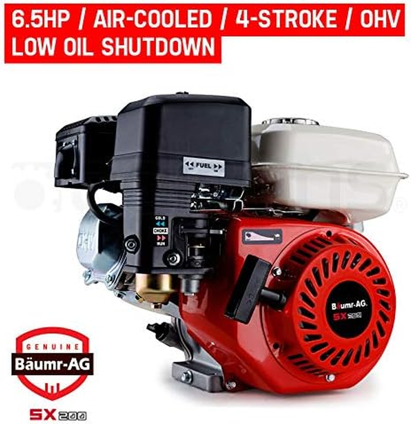 Baumr-Ag SX200 6.5HP 196Cc 4-Stroke Recoil Start Petrol Stationary Engine