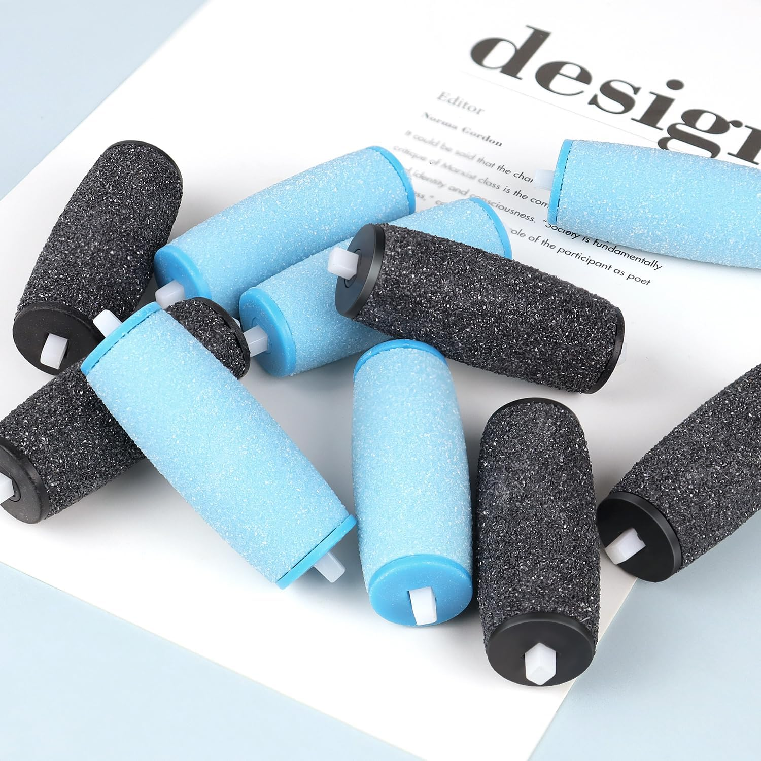 12 Pack Replacement Roller Refill Heads Compatible with Amope Pedi Refills Electronic Foot File (6 Extra Coarse & 6 Regular) - 6 Extra Coarse  6 Regular image number 6