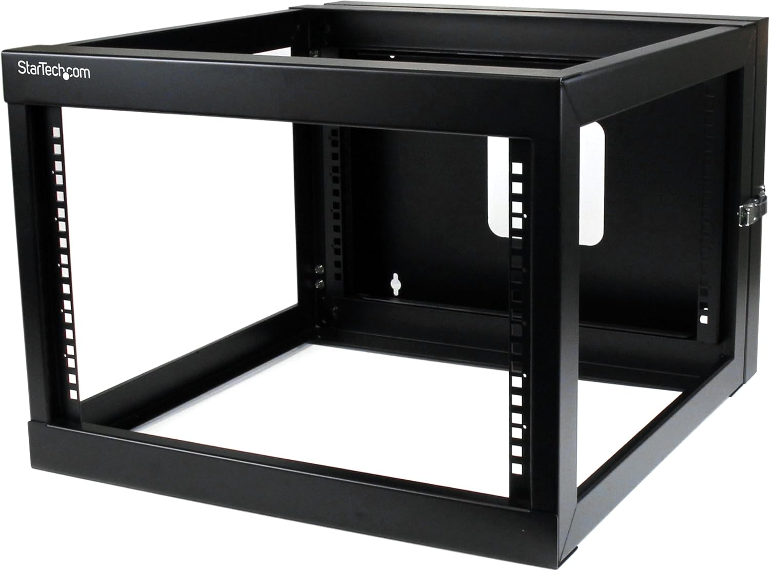 Startech.Com 6U 22-Inch Hinged Open Frame Rack Cabinet Wallmount Server Rack Components RK619WALLOH, Black image number 3