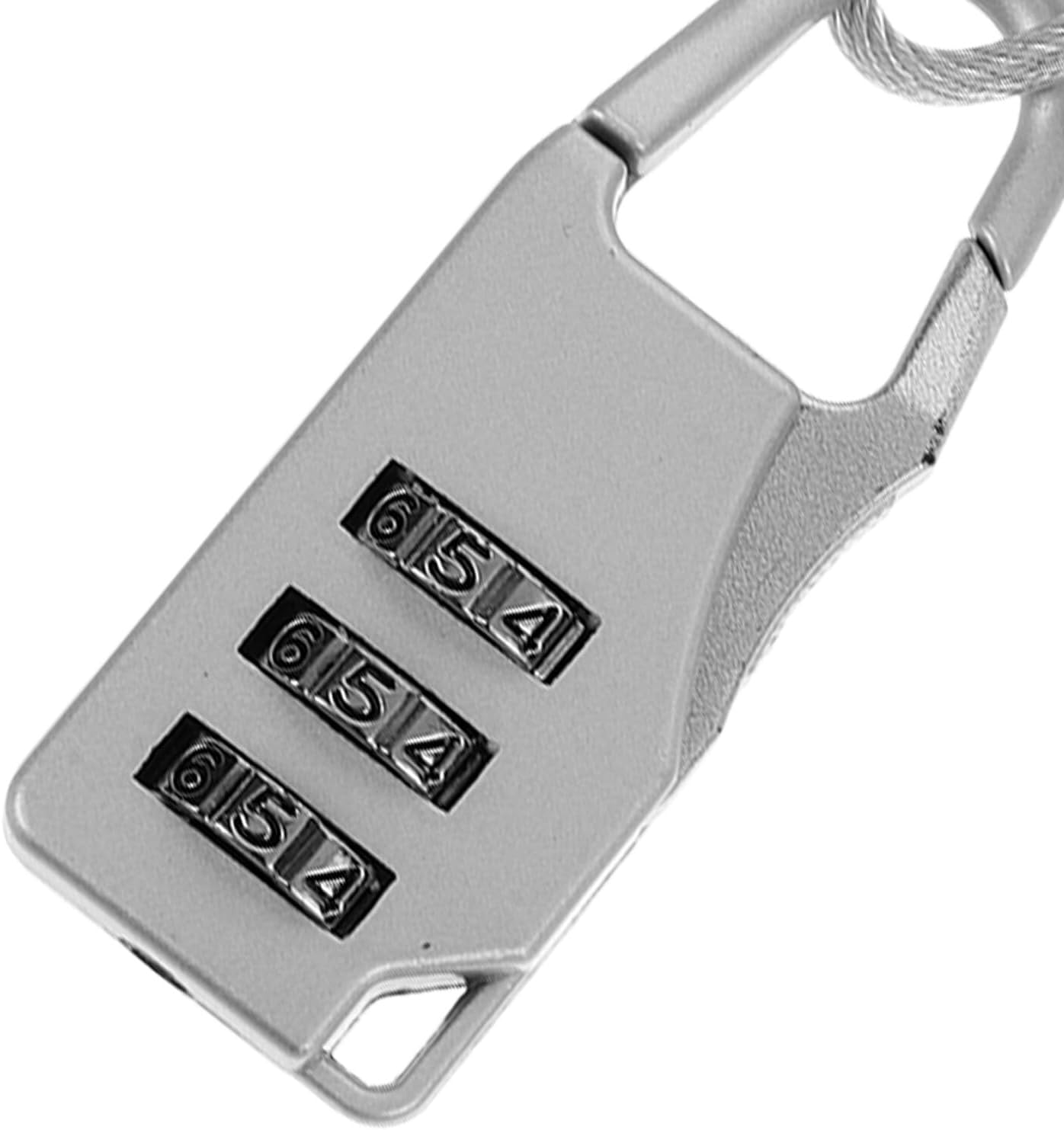 Baluue Theft Wire Rope Cable Lock for Luggage Backpacks and Travel Gear Combination Lock Feature Secure Your Belongings during Outdoor Trips Daily Use