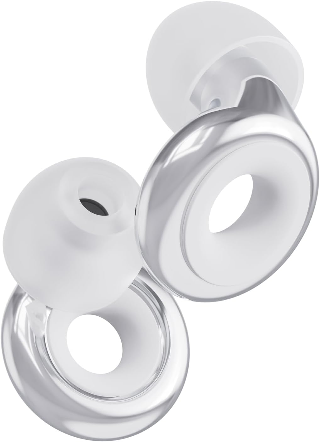 Loop Experience plus Earplugs - High Fidelity Hearing Protection for Musicians, Djs, Drummers, Festivals, Concerts and Nightlife &ndash; 18Db Noise Reduction Ear Plugs &ndash; Extra Accessories Incl - Silver