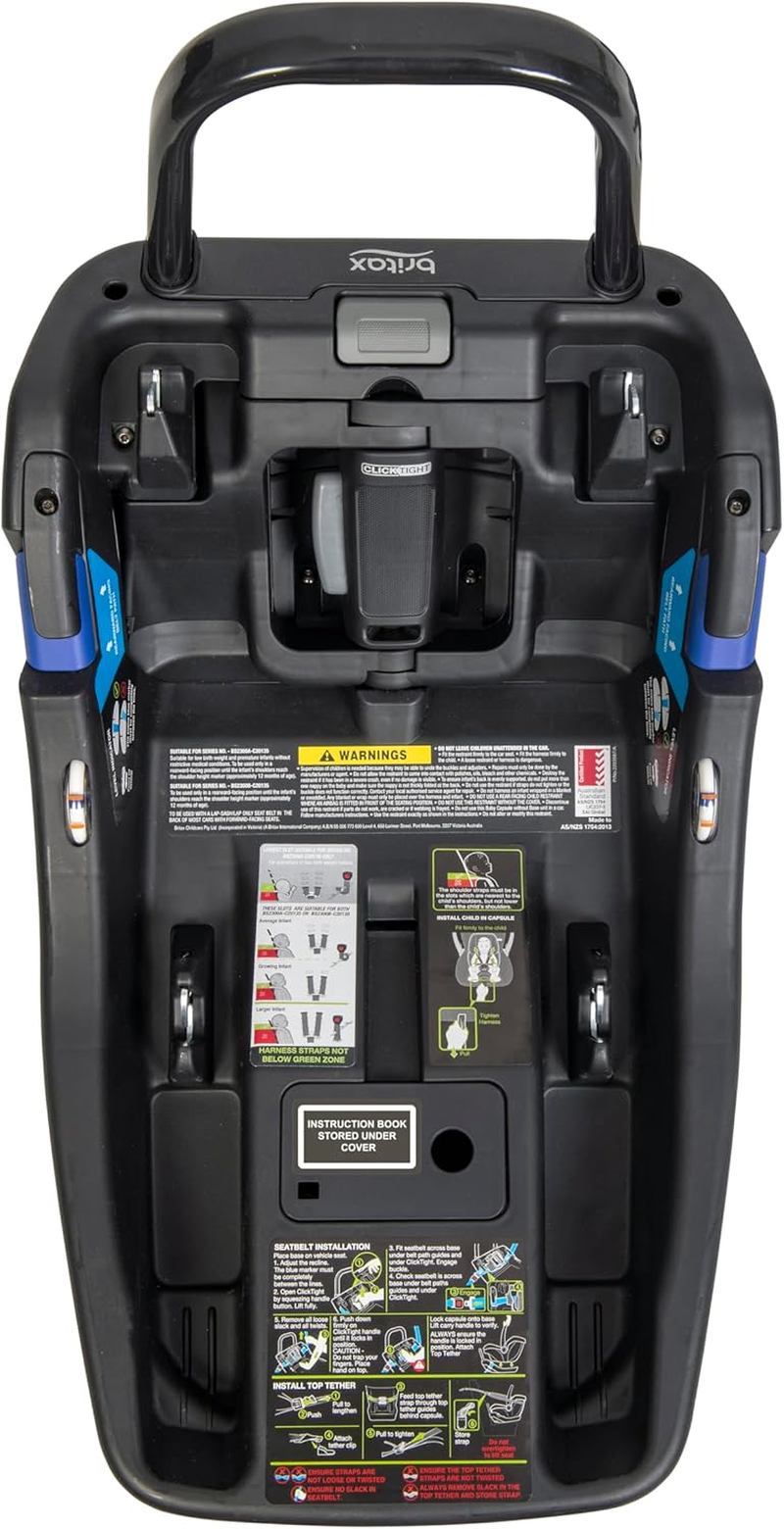 B-POD Baby Capsule Base, Clicktight, Additional Base, Second Car, Compatible with Britax B-Pod Capsule Range, Black (2304) image number 5