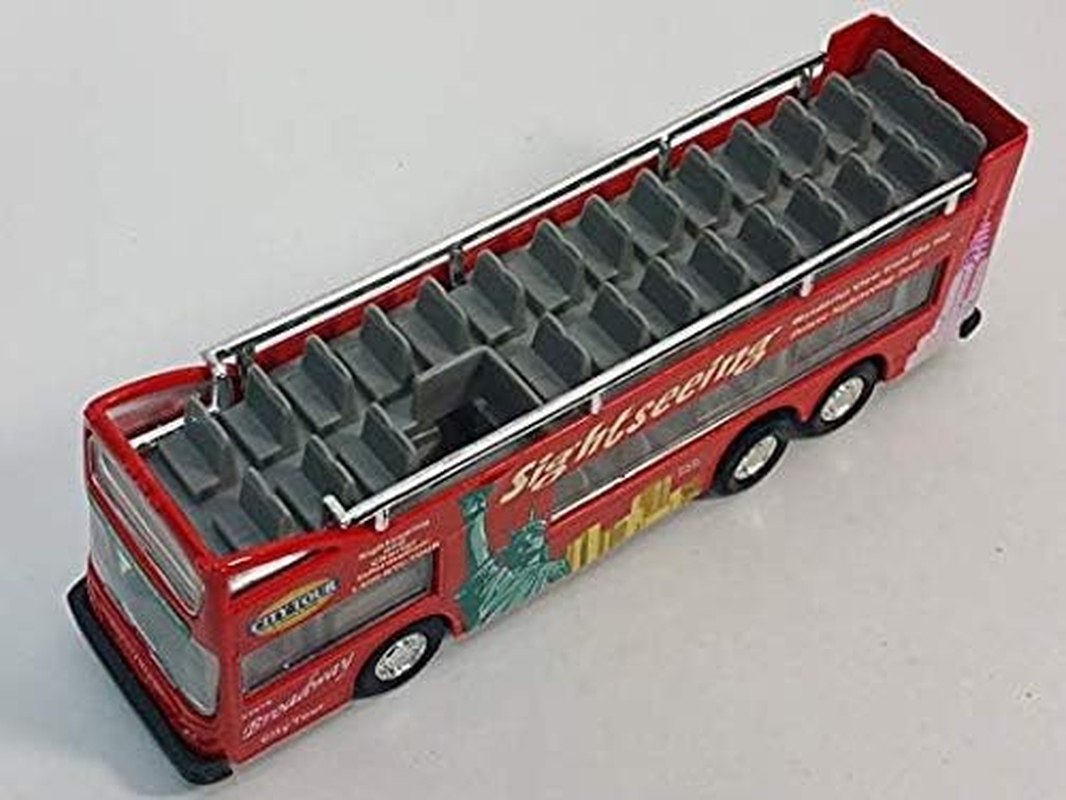 Kins-Mart New York City NYC Double Decker Sightseeing Broadway City Tour 6 Inch Diecast Tour Bus image number 3