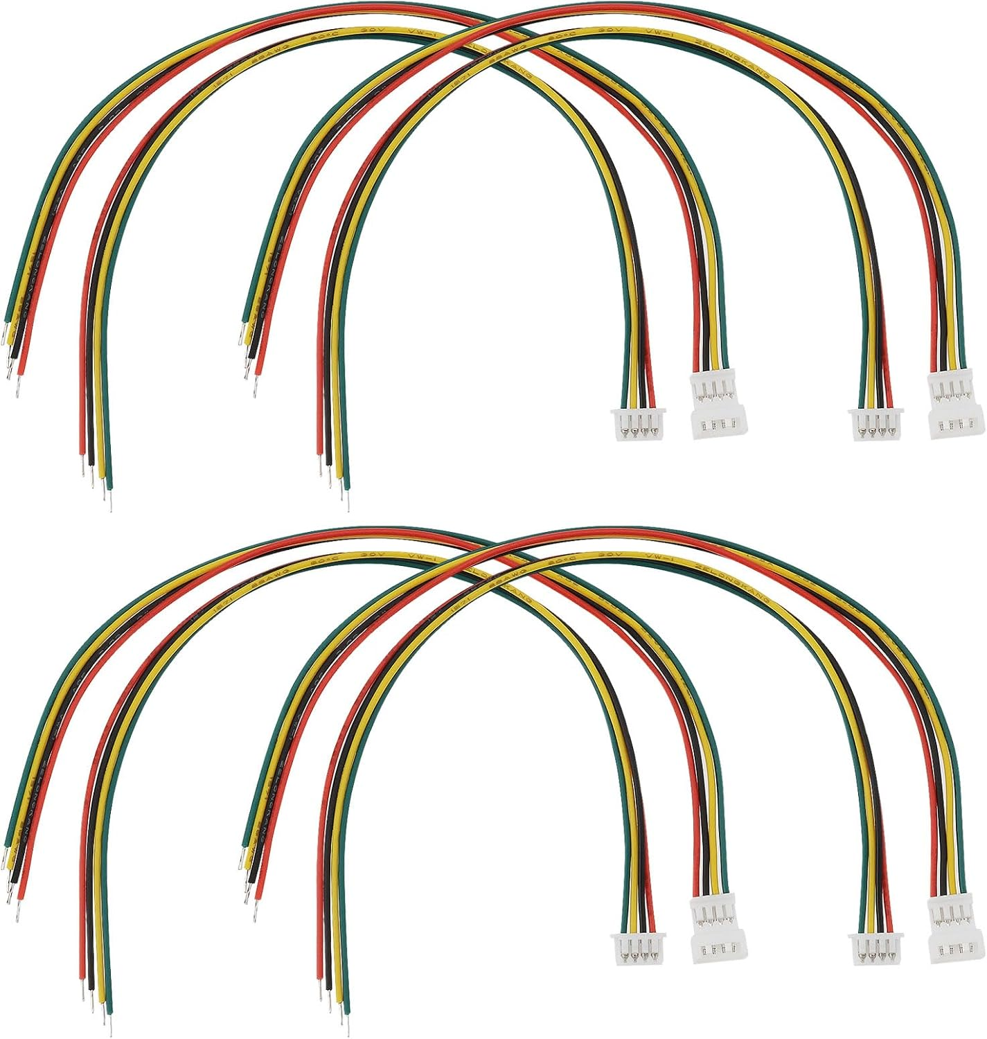 20Pcs 4Pin Mini Micro Plug and Socket 1.25Mm Mini Micro JST Connector Plug Compatible with Hornby X6113 DCC Pickup and Motor Connections 15Cm image number 2