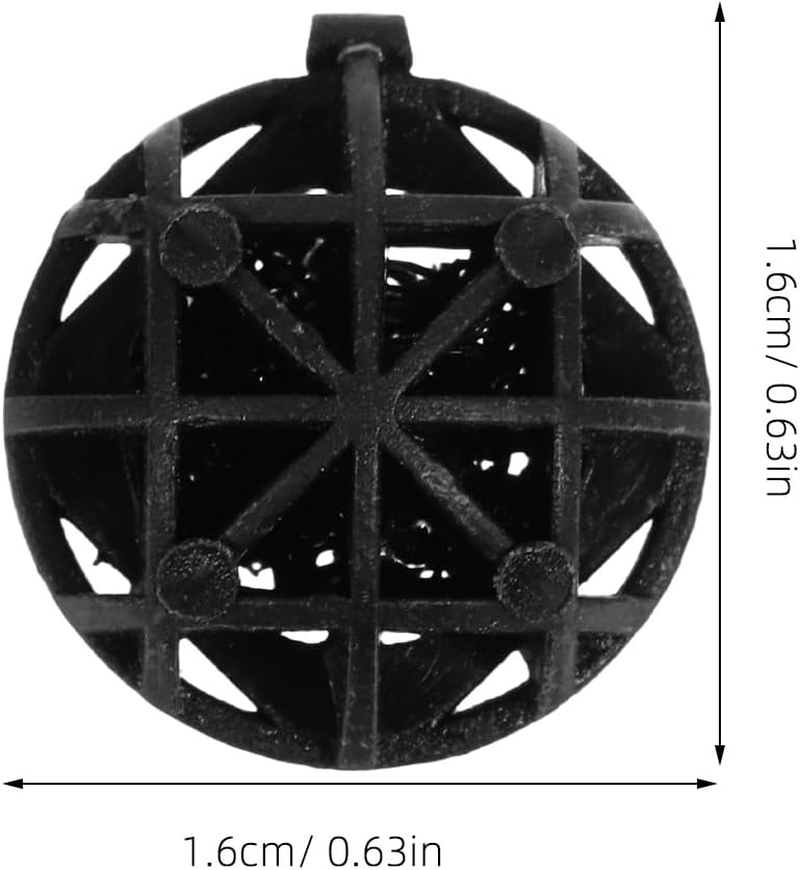 POPETPOP 100Pcs Aquarium Carbon Fish Tank Filter Media Aquarium Substrate Biological Balls Aquarium Filter Media Biochemical Balls Biological Filter Media Filter Media Balls Sponge Mali