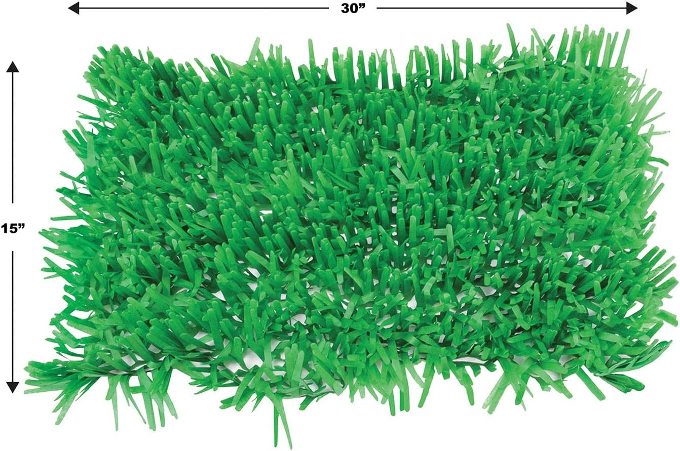 Packaged Tissue Grass Mats Party Decoration Pack of 4
