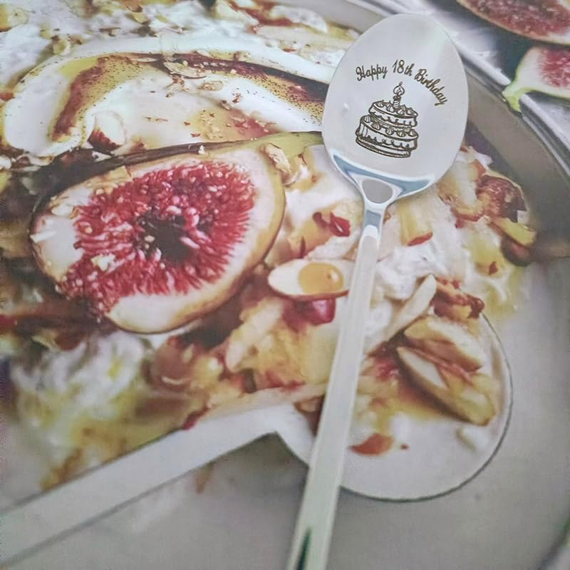 Happy 10Th 13Th 16Th 18Th Birthday Gifts for Girls Boys Birthday Party Spoons for 10 13 16 18 Year Old Girl Boy Birthday Cake Spoon for 21St Birthday Male Female Coffee Spoons image number 3