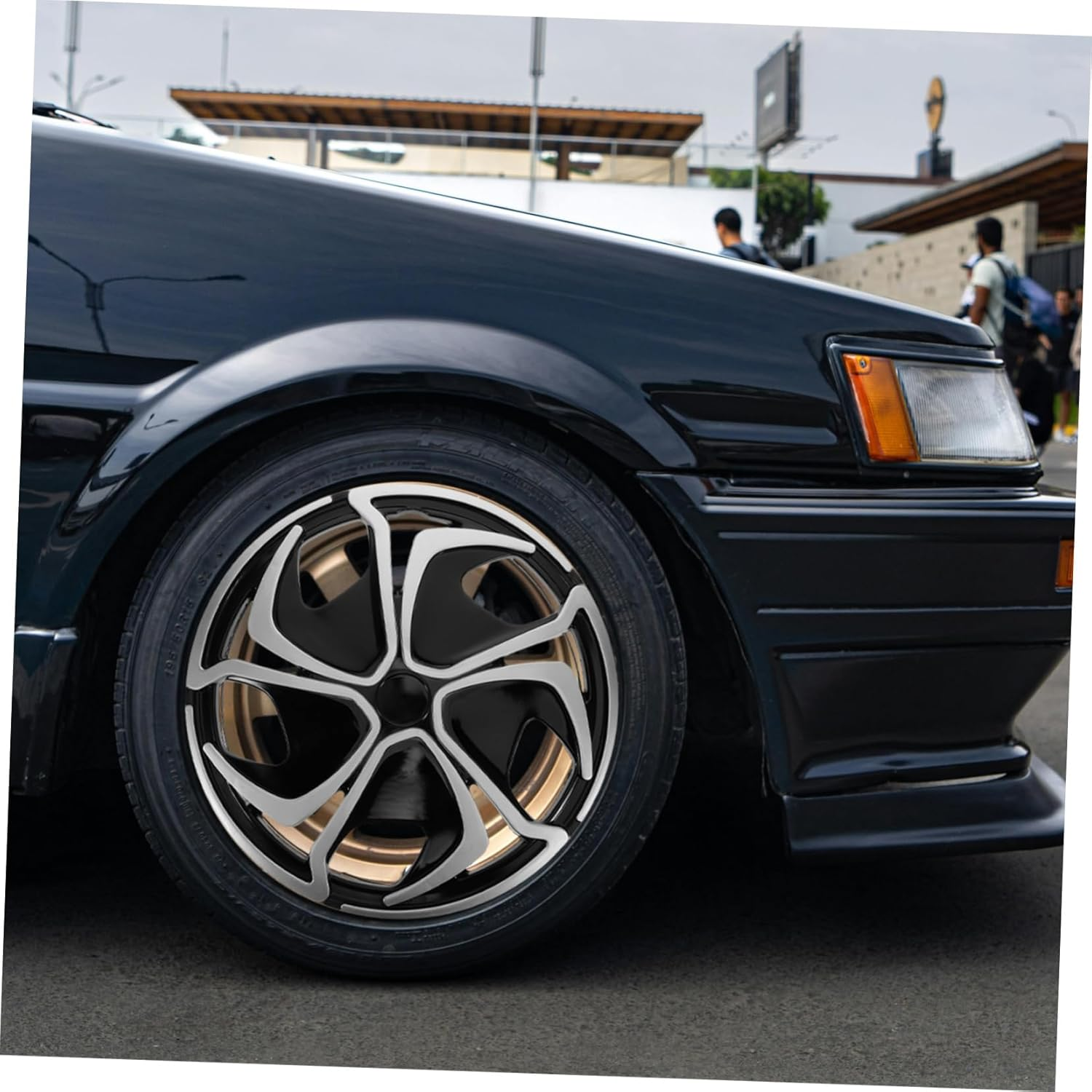 LIGHTAOTAO Car Wheel Rim Protector Stylish Wheel Cover for Rims Easy Installation against Damage for Cars Golf Carts image number 3