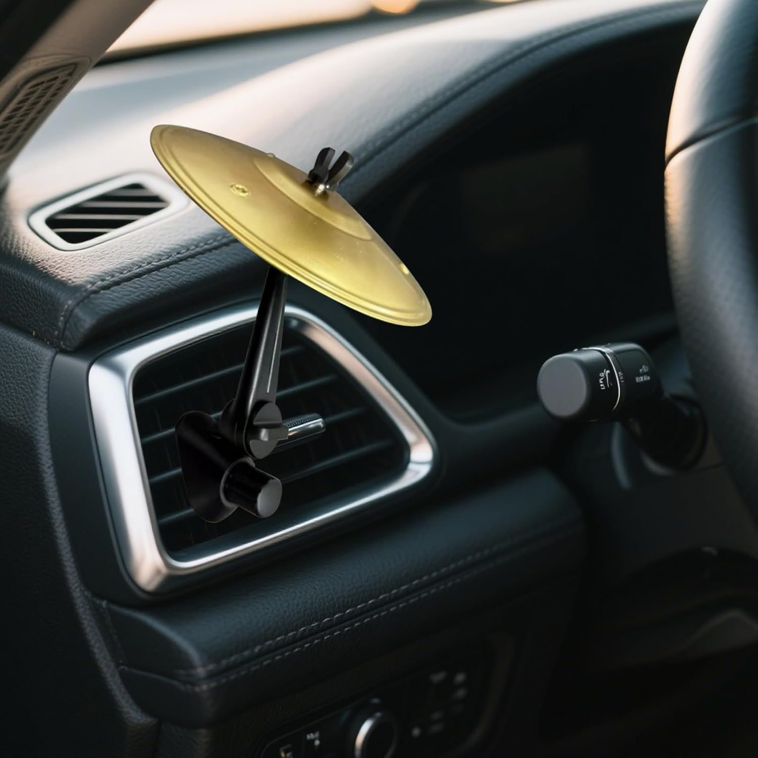Car Cymbals Air Vent, Car Crashs Cymbals, Mini Drum Cym-Bals for Vehicle Vent, Funny Automotive Decoration, Compact Musical Instruments Vehicle Accessories for All Types of Vehicles image number 4