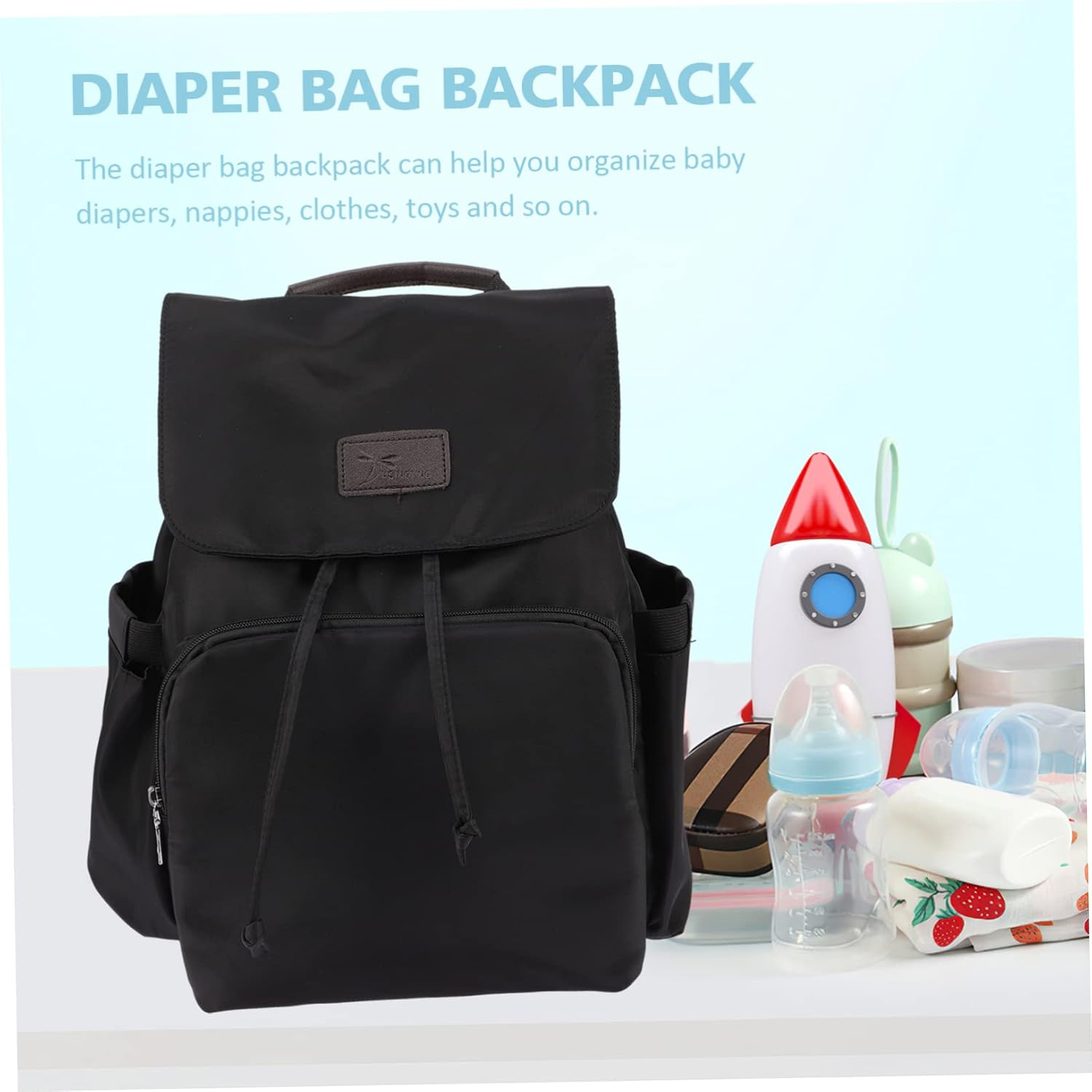 Totority Diaper Backpack for Mom Nappy Backpack Bag Convertible Diaper Bag Wet and Dry Separation Large Capacity Organizer image number 1