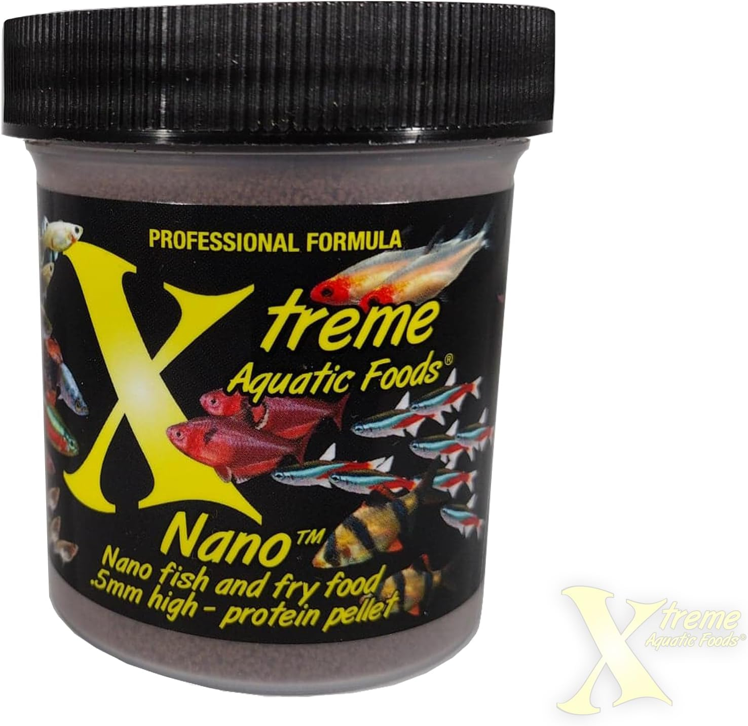 Xtreme Aquatic Food Nano 0.5Mm High-Protein Sinking Pellets for All Nano Fish and Fry 70 Grams (2.5Oz) image number 1