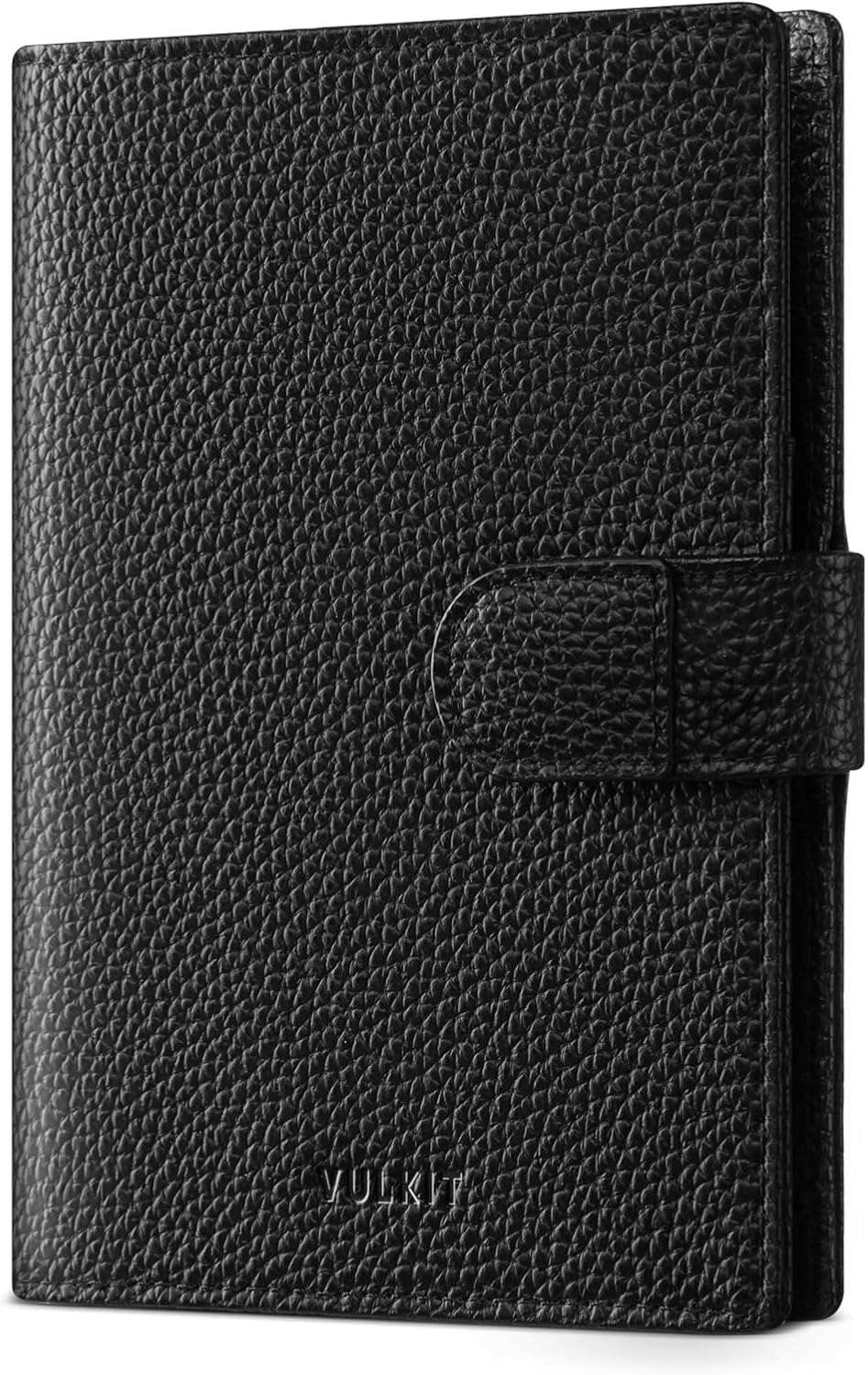 VULKIT Leather Passport Wallet for 2 Passports Pocket Slim Double Passport Holder RFID Blocking Passport Travel Wallet with ID Window for Women