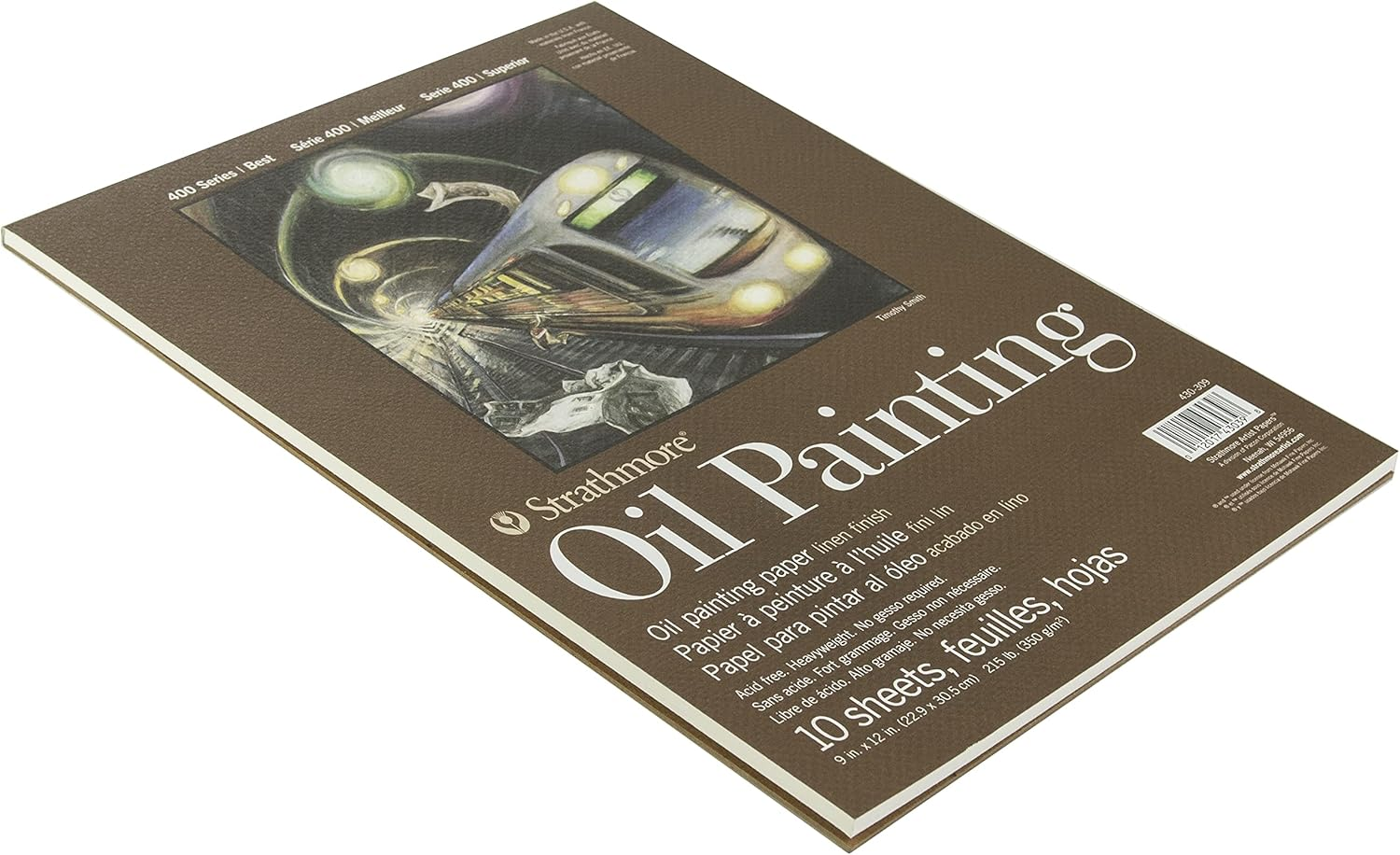 Strathmore 400 Series Oil Painting Pad 9"X12"-10 Sheets -62430309 image number 3