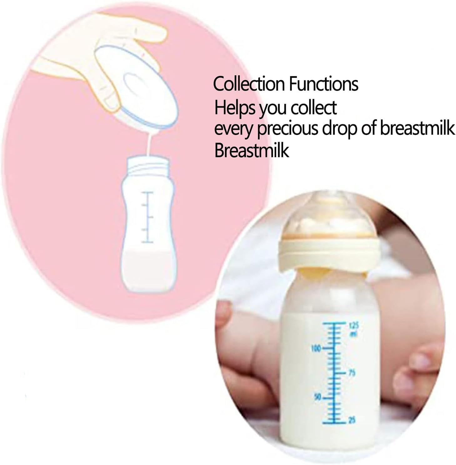 WADY 2Pack Milk Collector, Ladybug Milk Collector, Silicone Breast Milk Collector,Breast Shells Nursing Cup,Milk Collectors for Breastfeeding,Extra-Soft and Reusable Nipple Shells Protect Sore Nipples image number 4