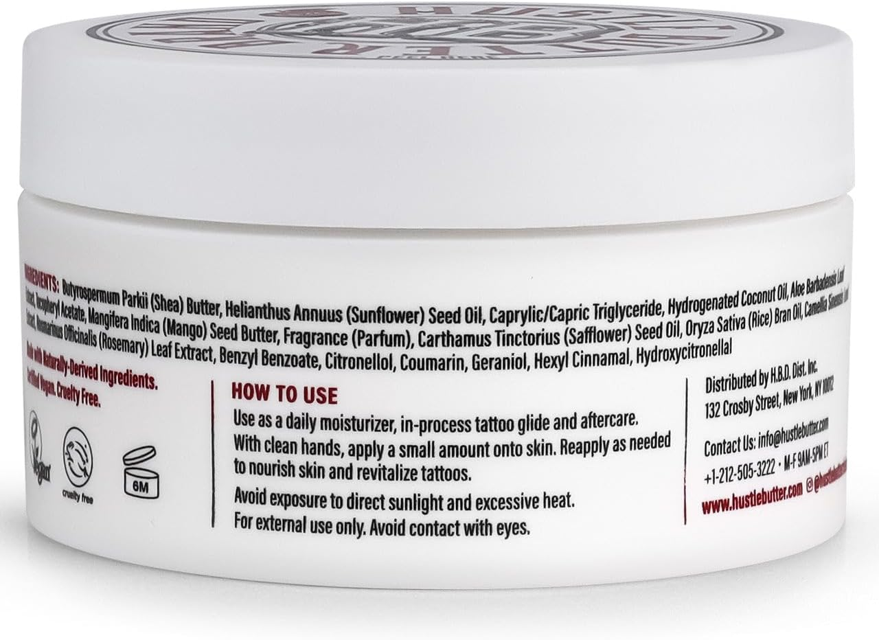 2 X Hustle Butter Deluxe 5 Oz 150 Ml Tattoo Care Aftercare Tattoo Cream