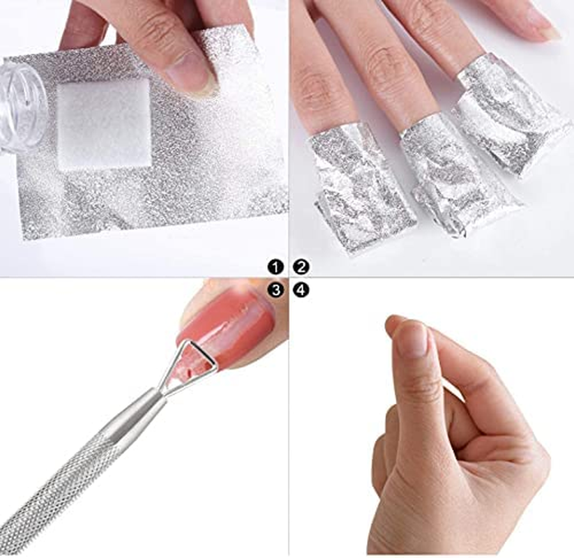 1,000 Pieces Nail Polish Removal Foil Wraps, Beauties Factory 1000 Disposable UV Gel Remover Soak off Aluminium Foils Cotton Pads image number 1