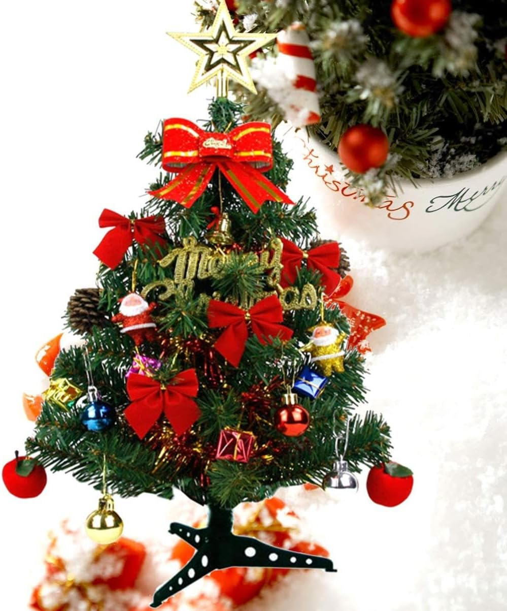 Artificial Christmas Tree DIY Desktop Ornament for Home Party Christmas Decorations Greenery image number 6