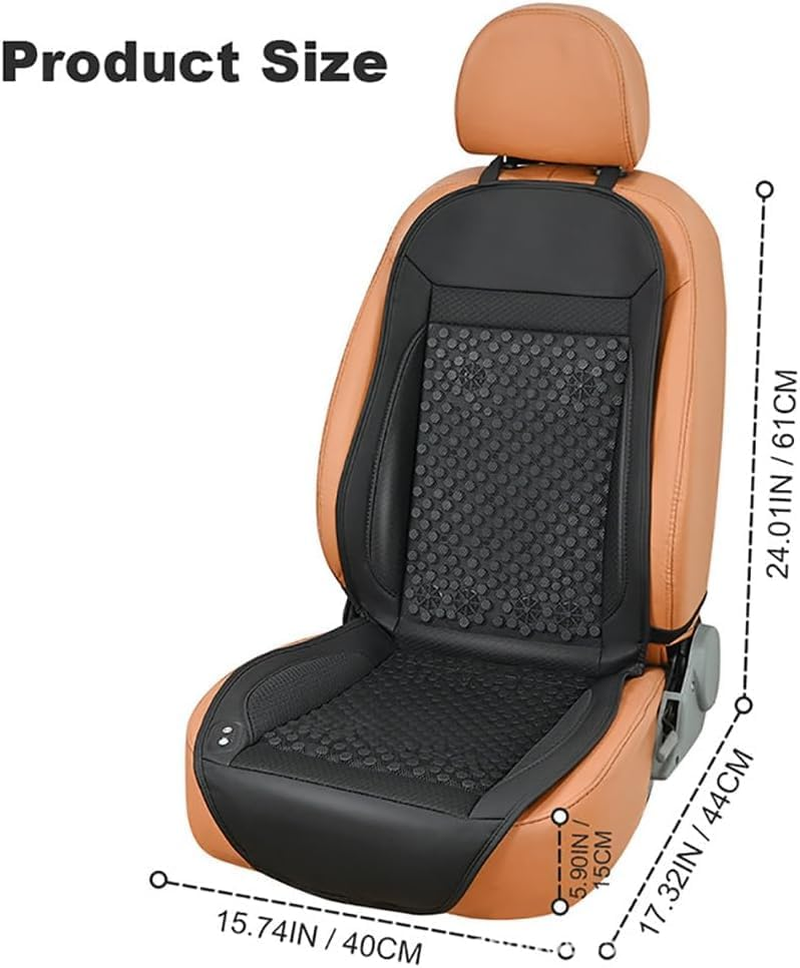 ICY Seat Car Cooling Cushion, 2025 New Icyseat, the ICY Seat with 12 Powerful Fan, 6 Massage Mode, 3-Speed Temperature, Universal Fit for All Cars Seats(12V) - 12V image number 4