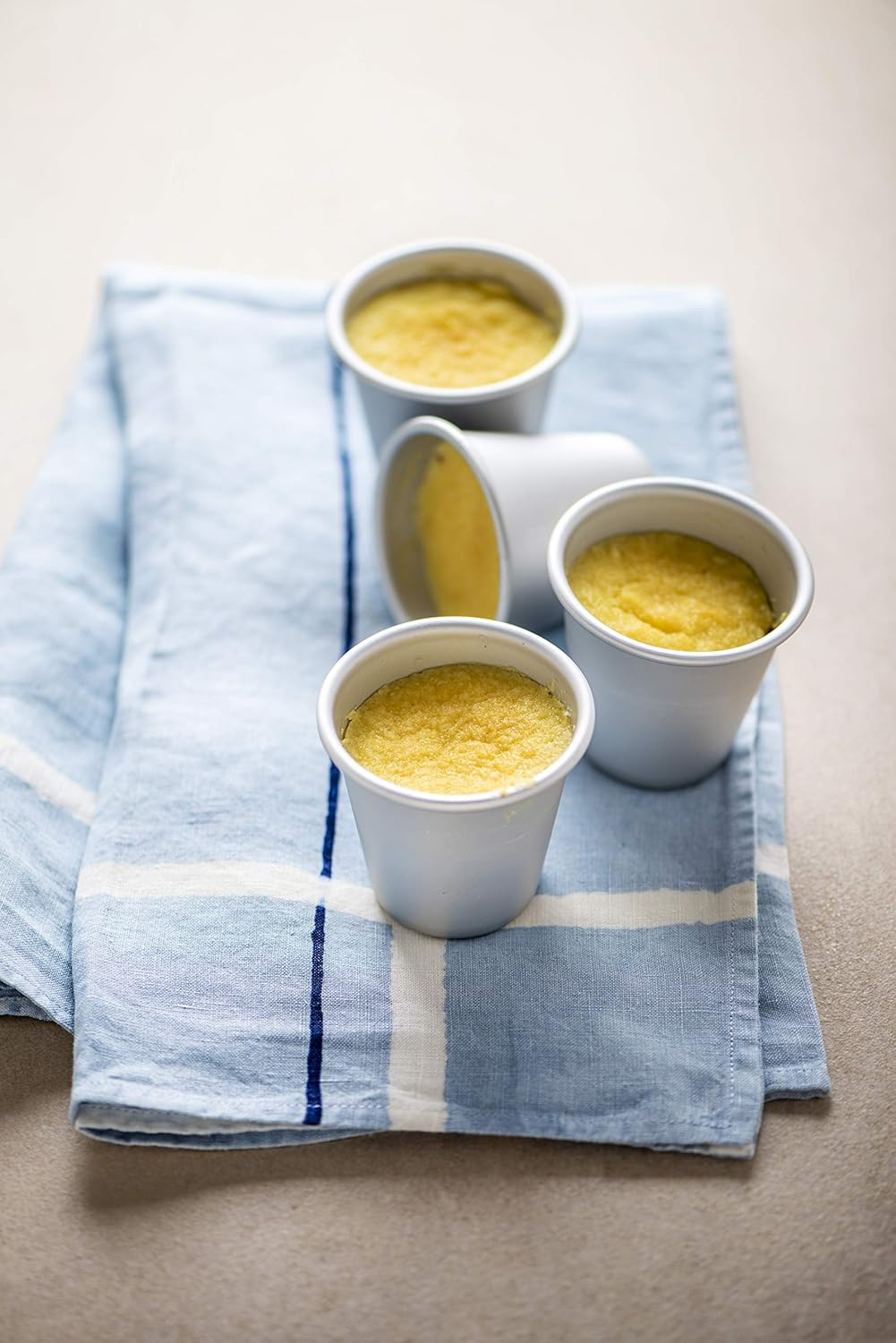 DECORA 10 Anodized Aluminum Baba' Mould &Oslash; 3 X 2 X H 3,5 Cm, Alluminio Anodizzato, Silver, 3 X 2 X 3.5 Cm image number 3