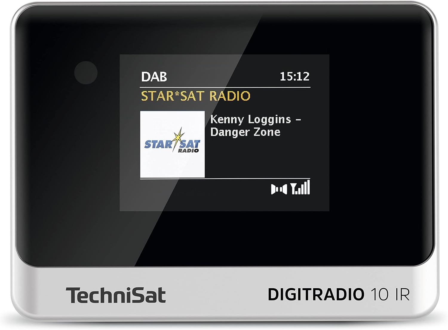 Technisat DIGITRADIO 10 IR &ndash; DAB+ and Internet Radio Adapter (WLAN, Color Display, Bluetooth, Remote Control, Alarm Clock, Suitable for Upgrading Existing Hi-Fi Systems) Black/Silver image number 4